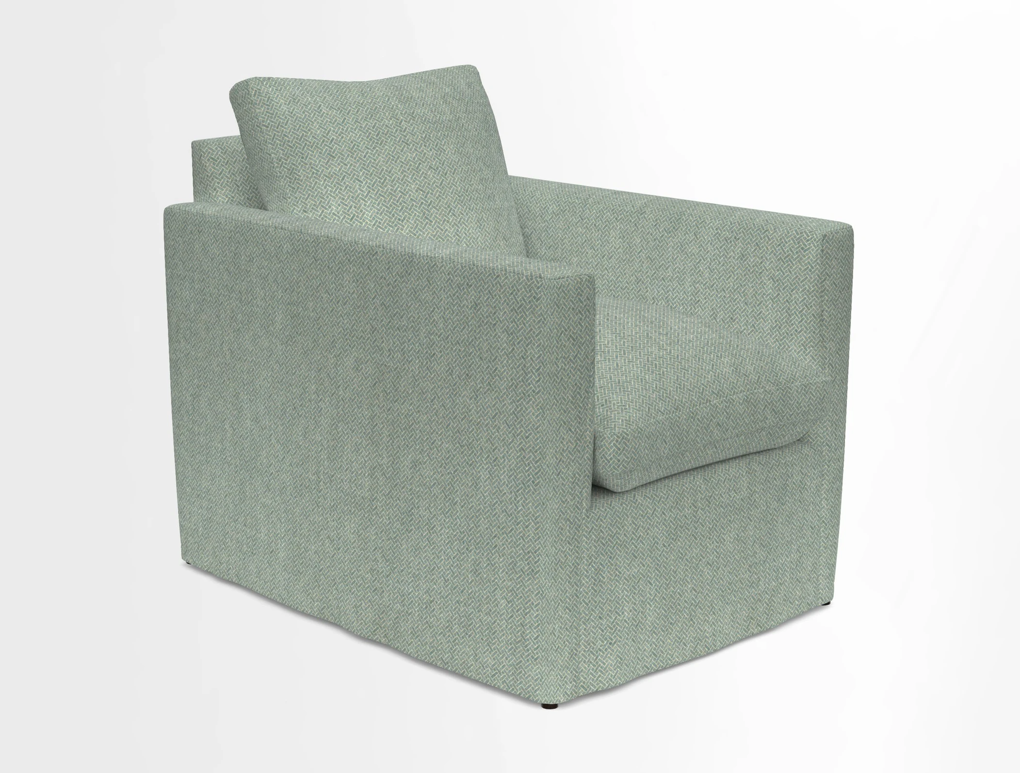 Heyshott Chair in Two Tone Plain Biscuit. Loose cover option available