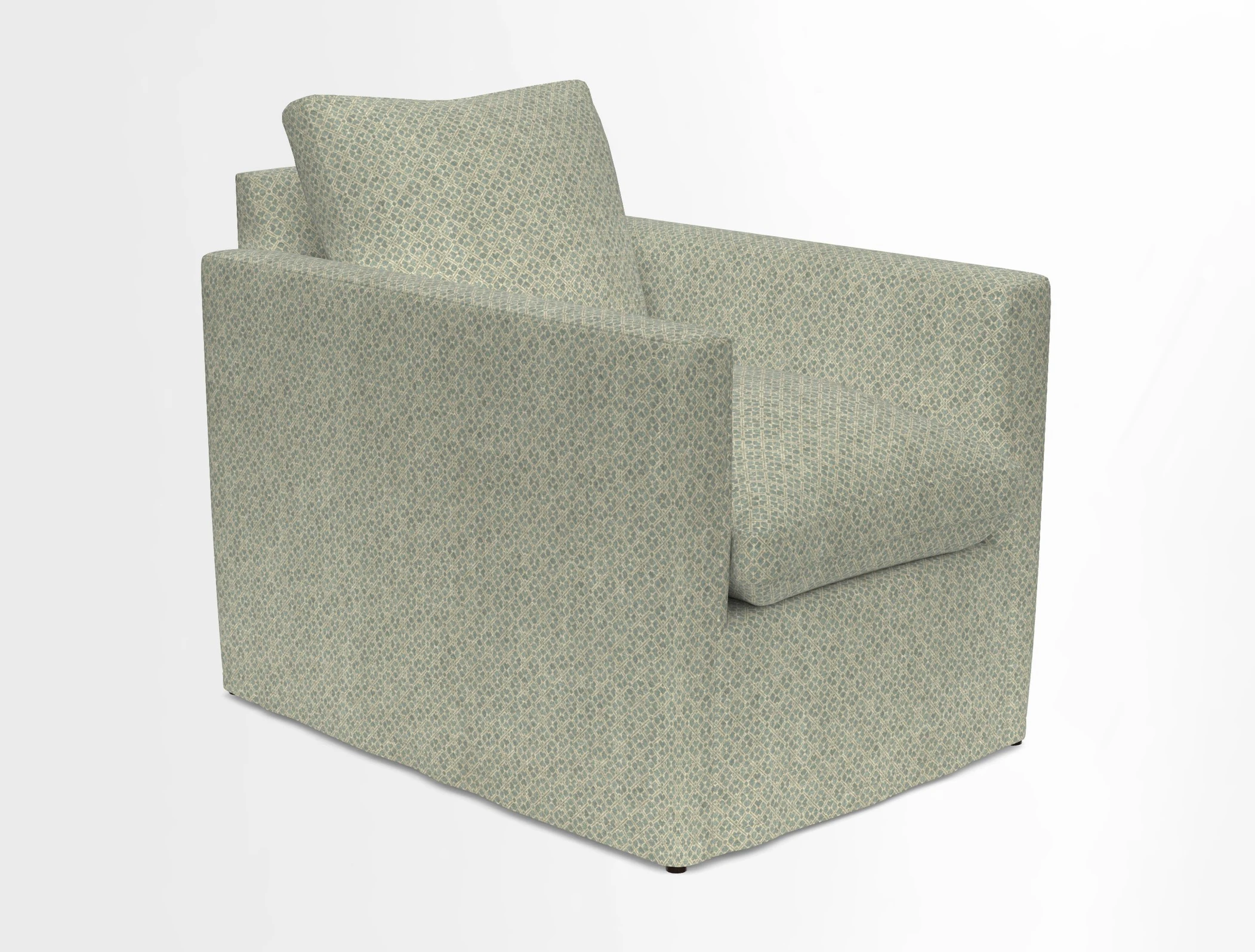 Heyshott Chair in Two Tone Plain Biscuit. Loose cover option available