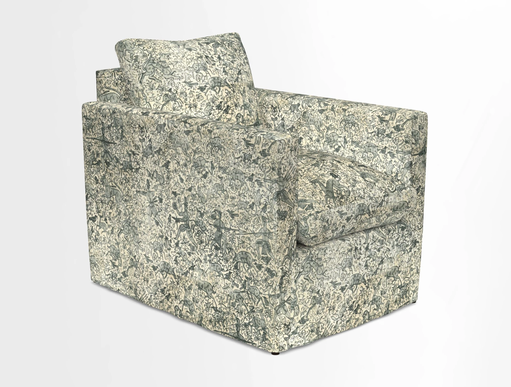 Heyshott Chair in Two Tone Plain Biscuit. Loose cover option available