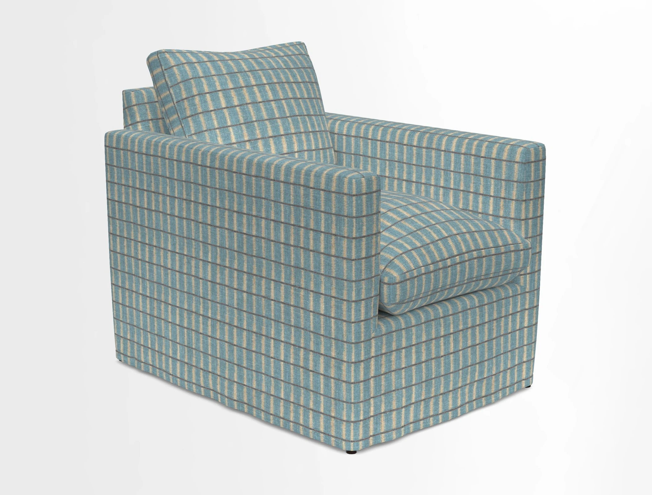 Heyshott Chair in Two Tone Plain Biscuit. Loose cover option available