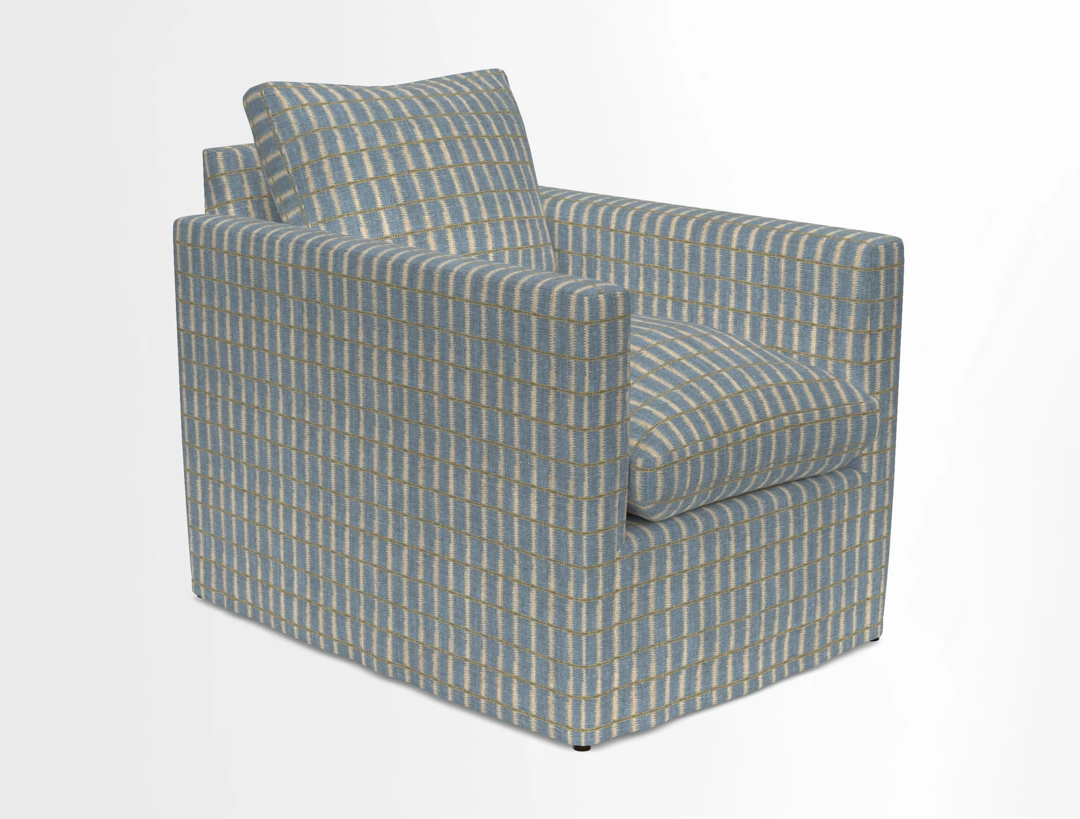 Heyshott Chair in Two Tone Plain Biscuit. Loose cover option available
