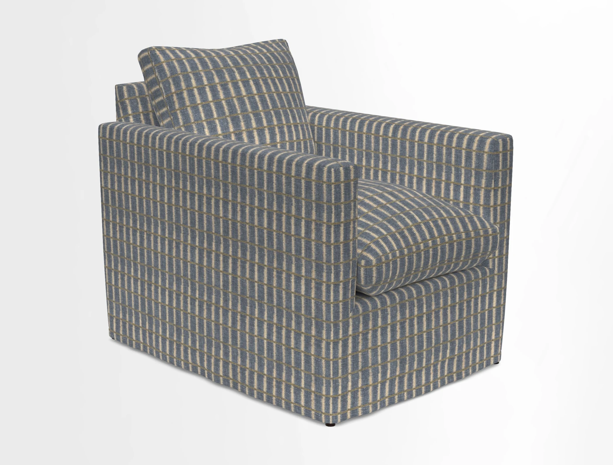 Heyshott Chair in Two Tone Plain Biscuit. Loose cover option available