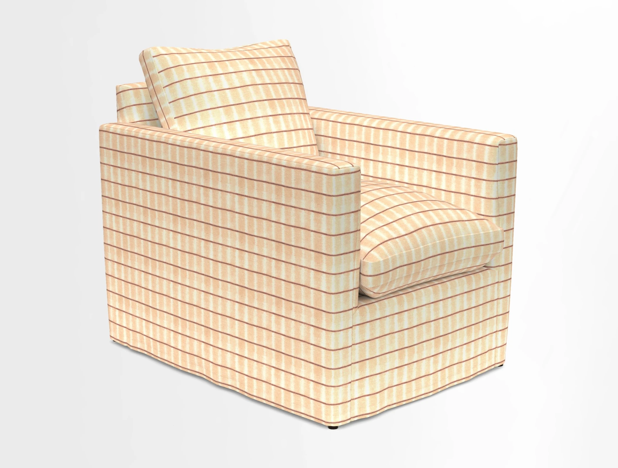 Heyshott Chair in Two Tone Plain Biscuit. Loose cover option available
