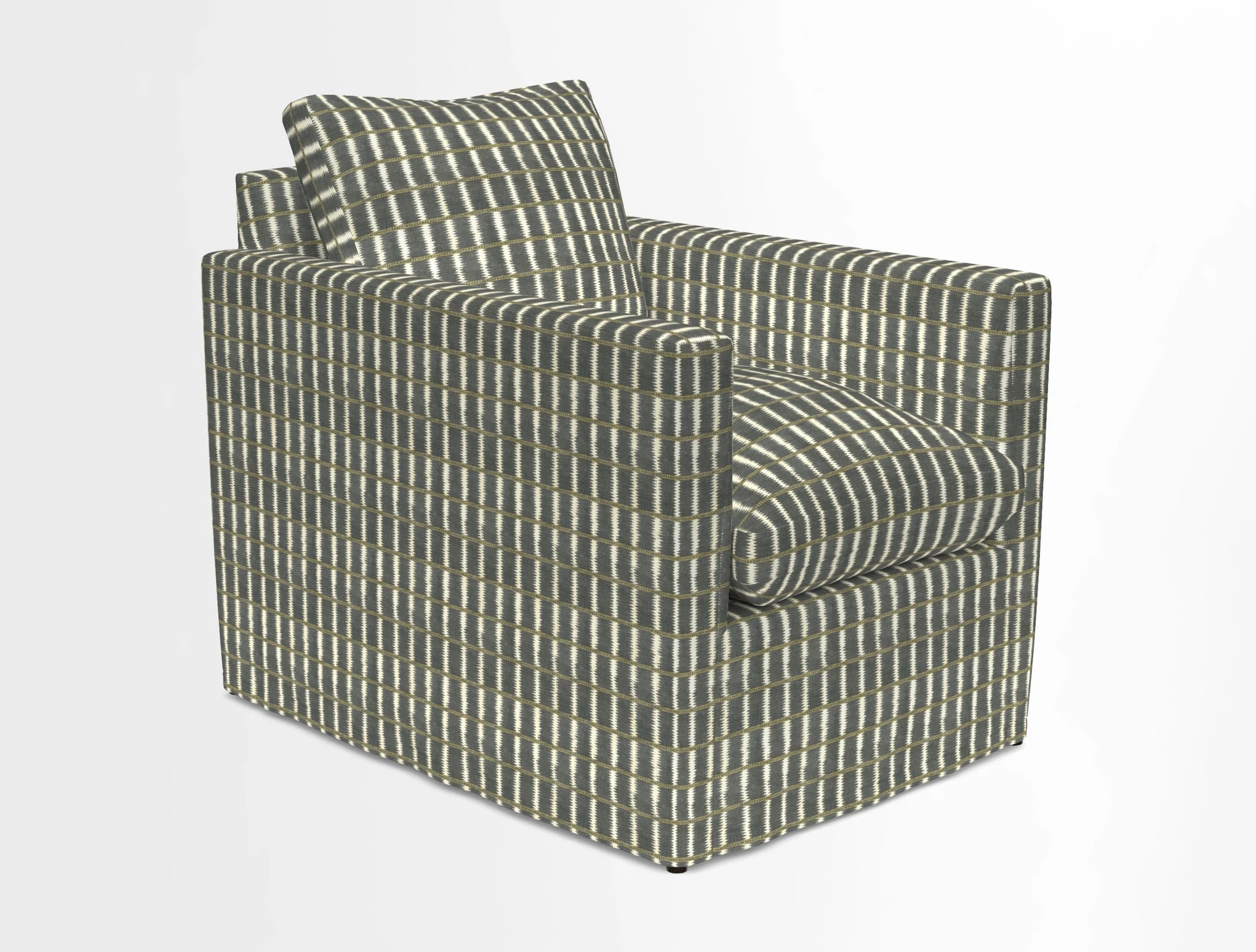 Heyshott Chair in Two Tone Plain Biscuit. Loose cover option available