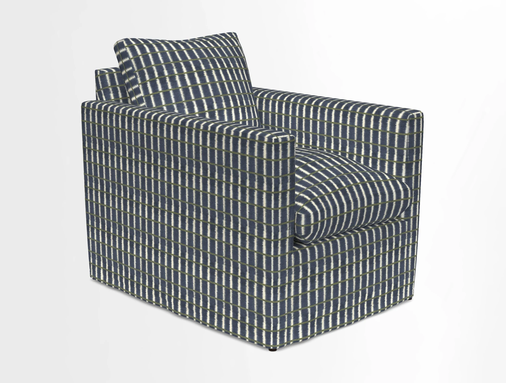 Heyshott Chair in Two Tone Plain Biscuit. Loose cover option available