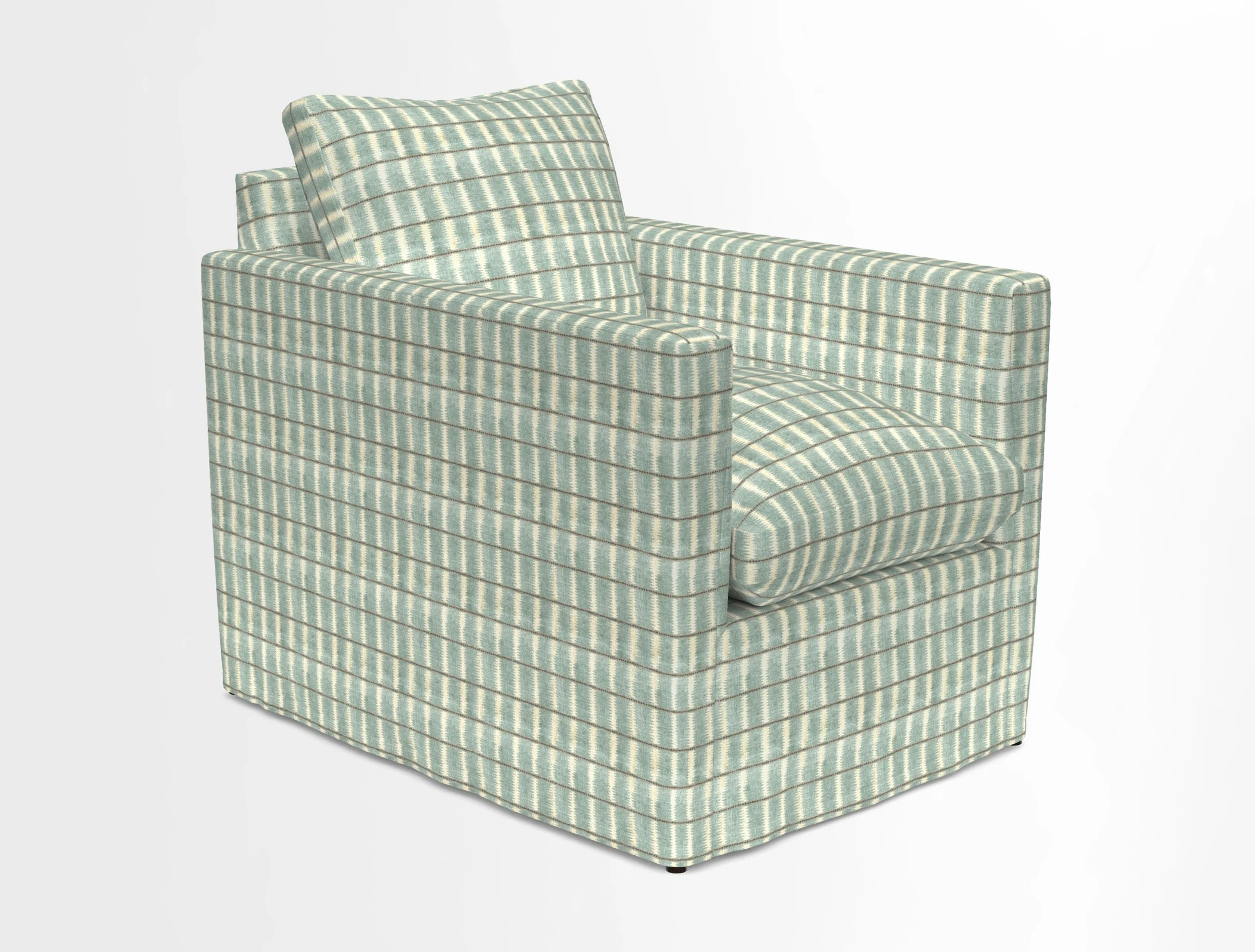 Heyshott Chair in Two Tone Plain Biscuit. Loose cover option available