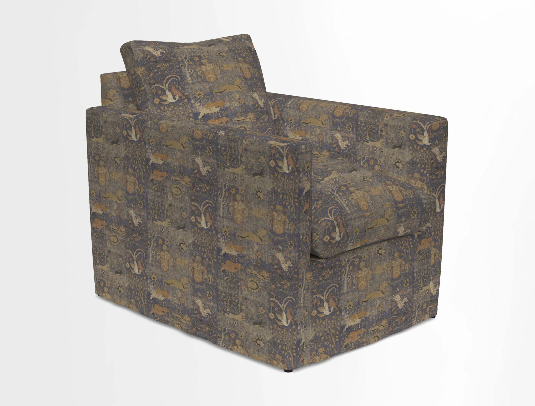 Heyshott Chair in Two Tone Plain Biscuit. Loose cover option available
