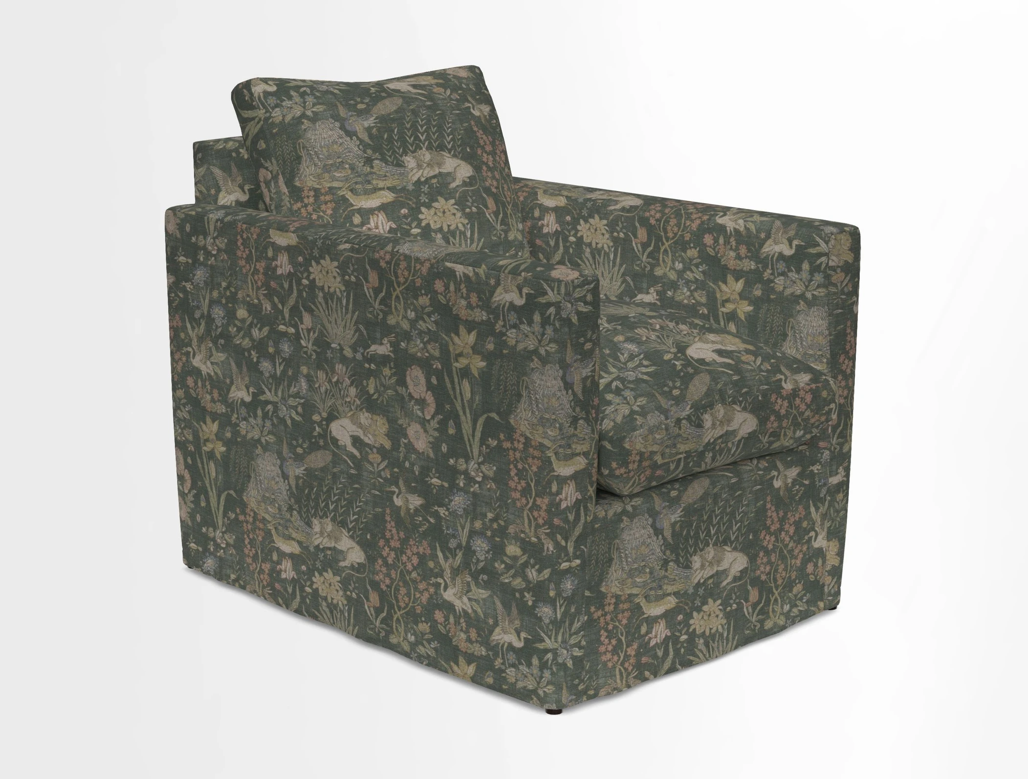 Heyshott Chair in Two Tone Plain Biscuit. Loose cover option available