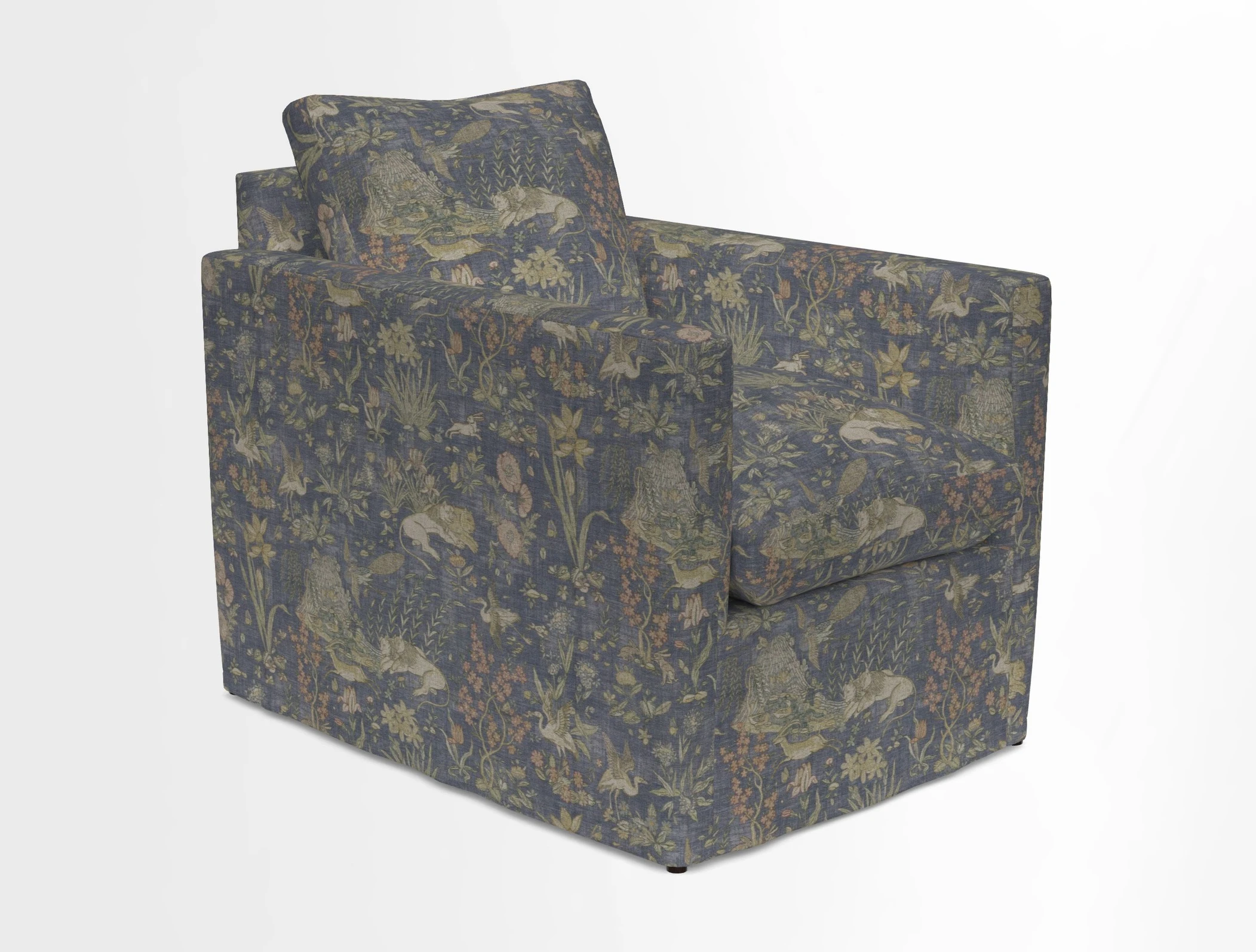 Heyshott Chair in Two Tone Plain Biscuit. Loose cover option available