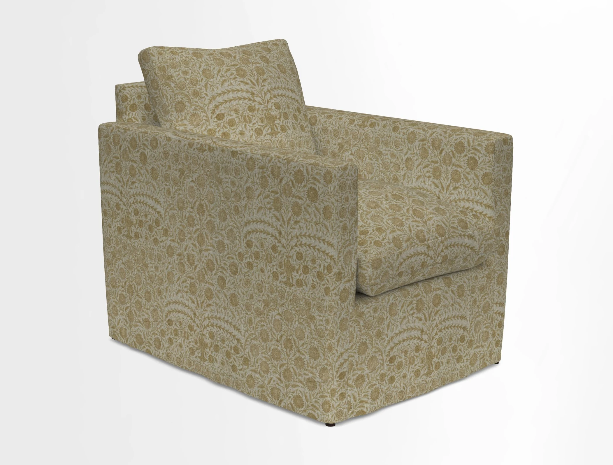 Heyshott Chair in Two Tone Plain Biscuit. Loose cover option available