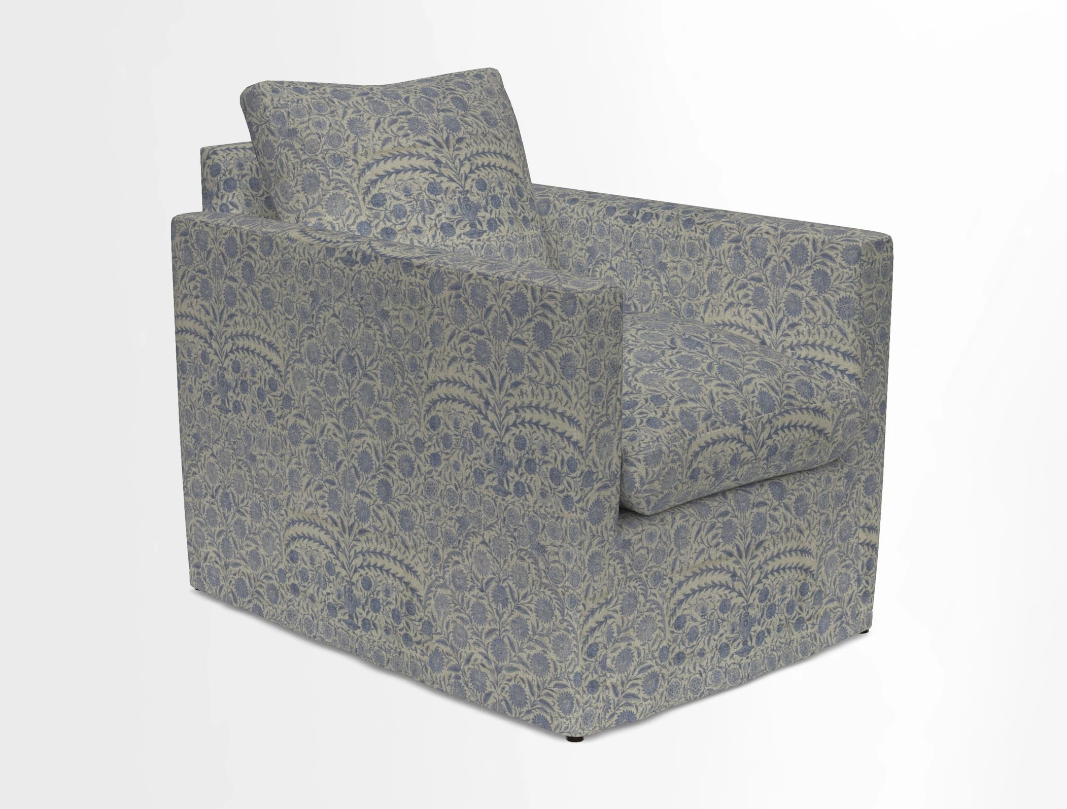 Heyshott Chair in Two Tone Plain Biscuit. Loose cover option available