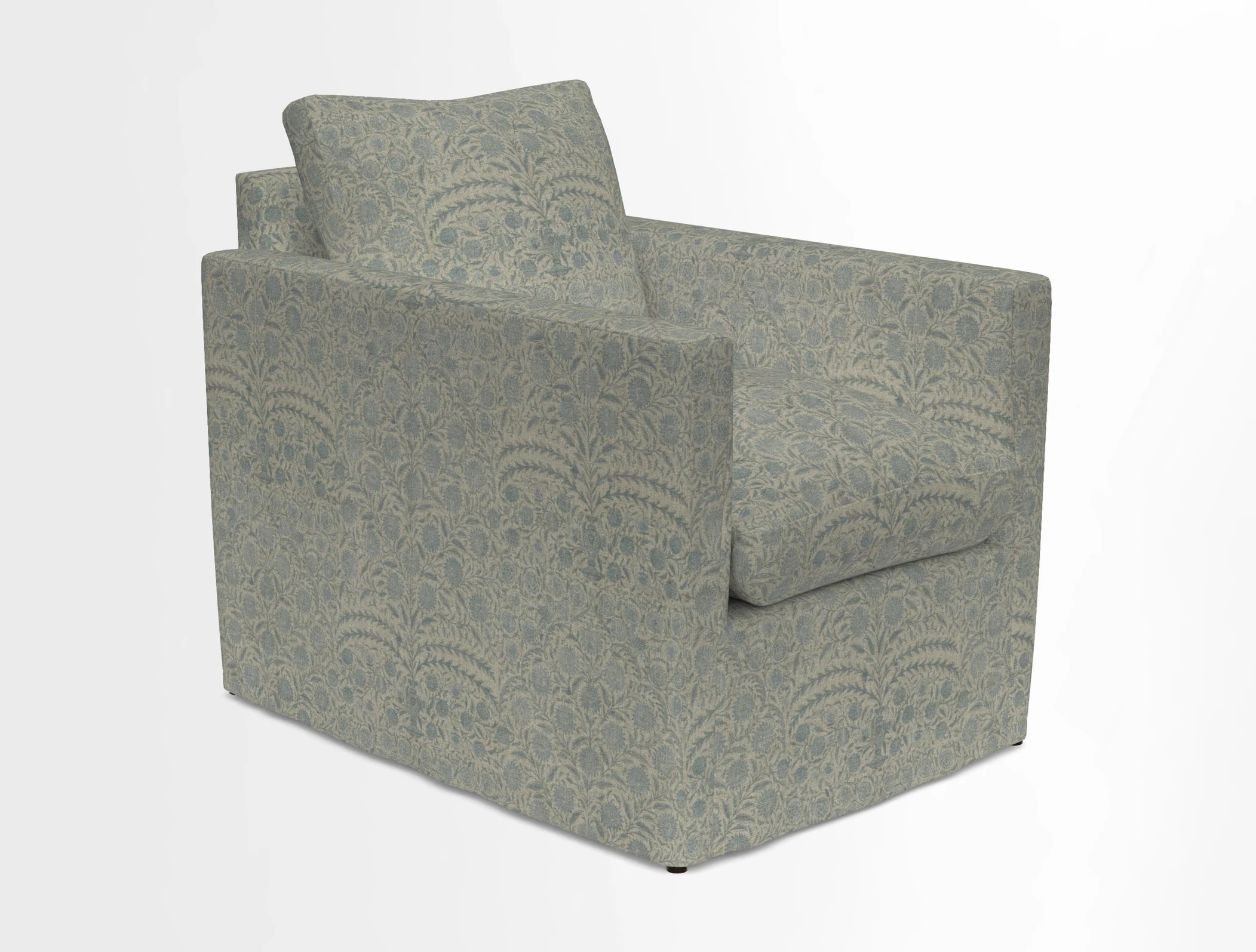 Heyshott Chair in Two Tone Plain Biscuit. Loose cover option available