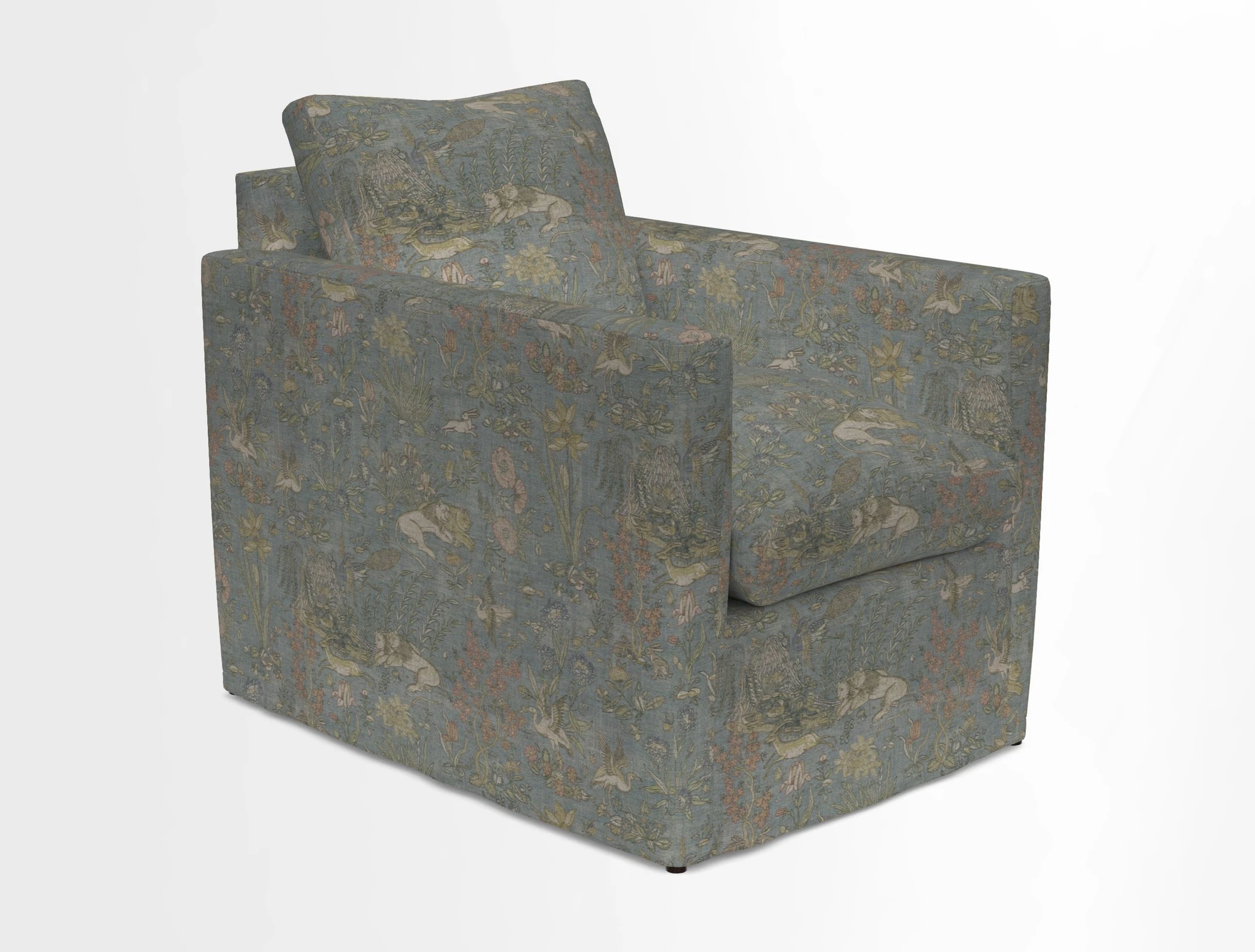 Heyshott Chair in Two Tone Plain Biscuit. Loose cover option available