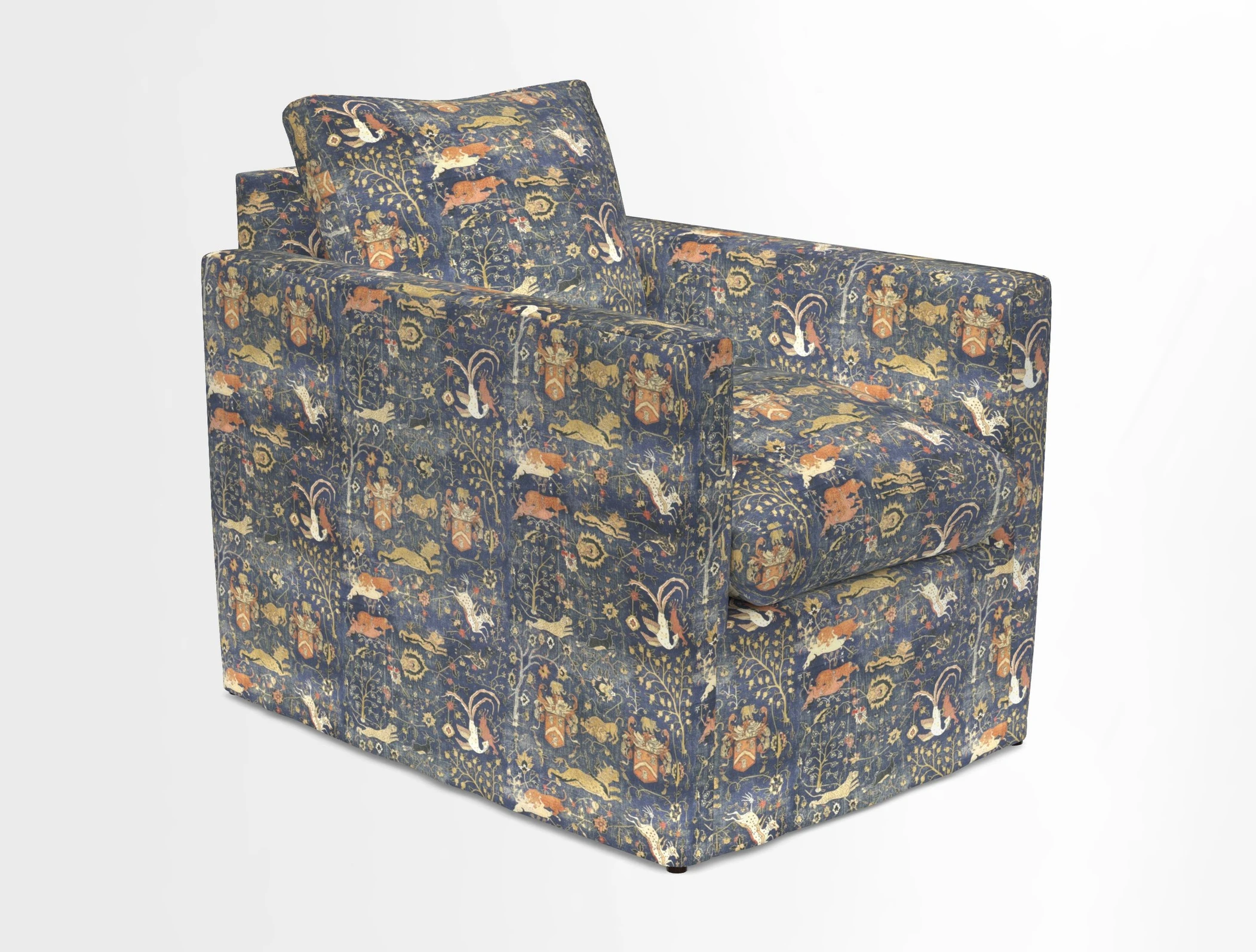 Heyshott Chair in Two Tone Plain Biscuit. Loose cover option available