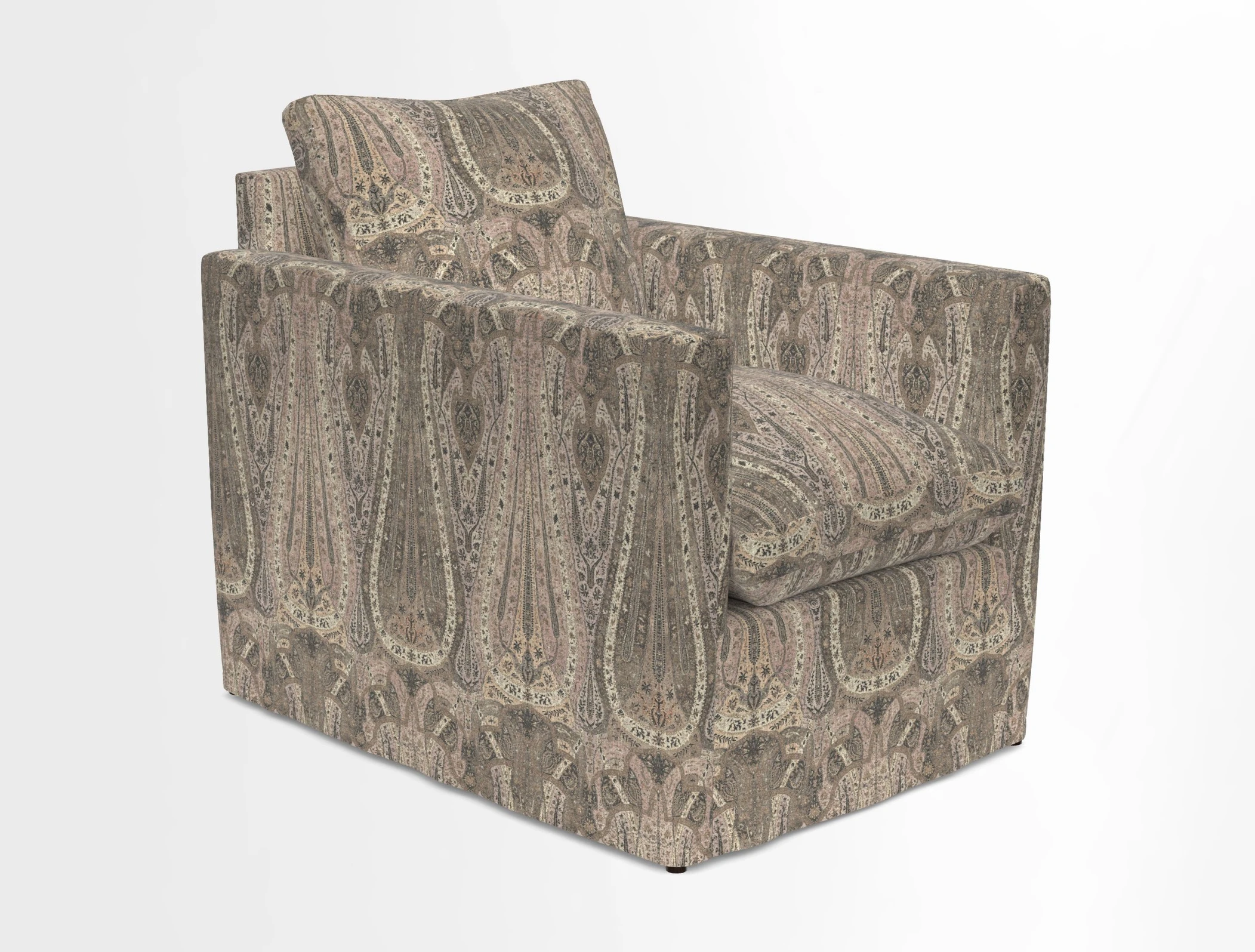 Heyshott Chair in Two Tone Plain Biscuit. Loose cover option available