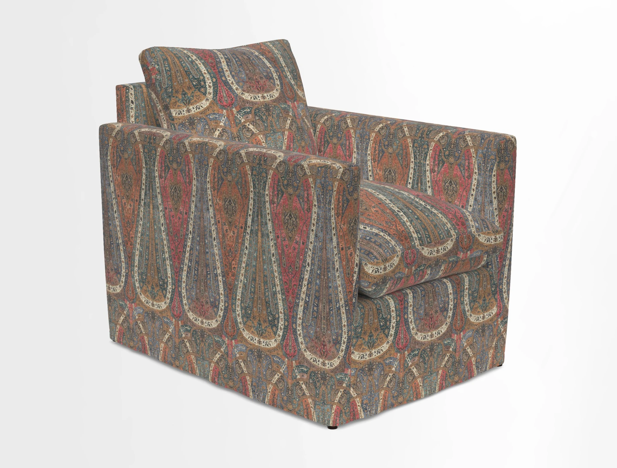 Heyshott Chair in Two Tone Plain Biscuit. Loose cover option available