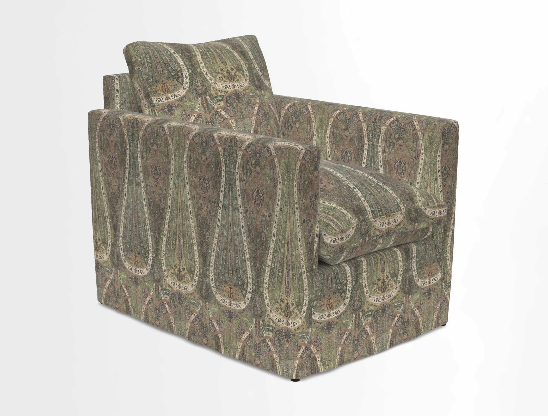 Heyshott Chair in Two Tone Plain Biscuit. Loose cover option available
