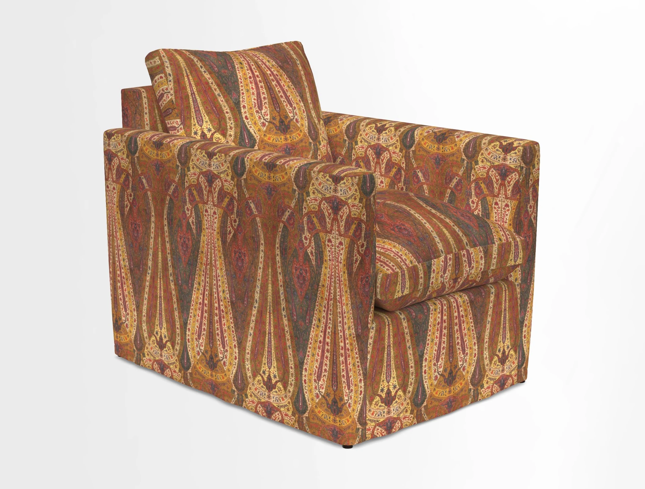 Heyshott Chair in Two Tone Plain Biscuit. Loose cover option available