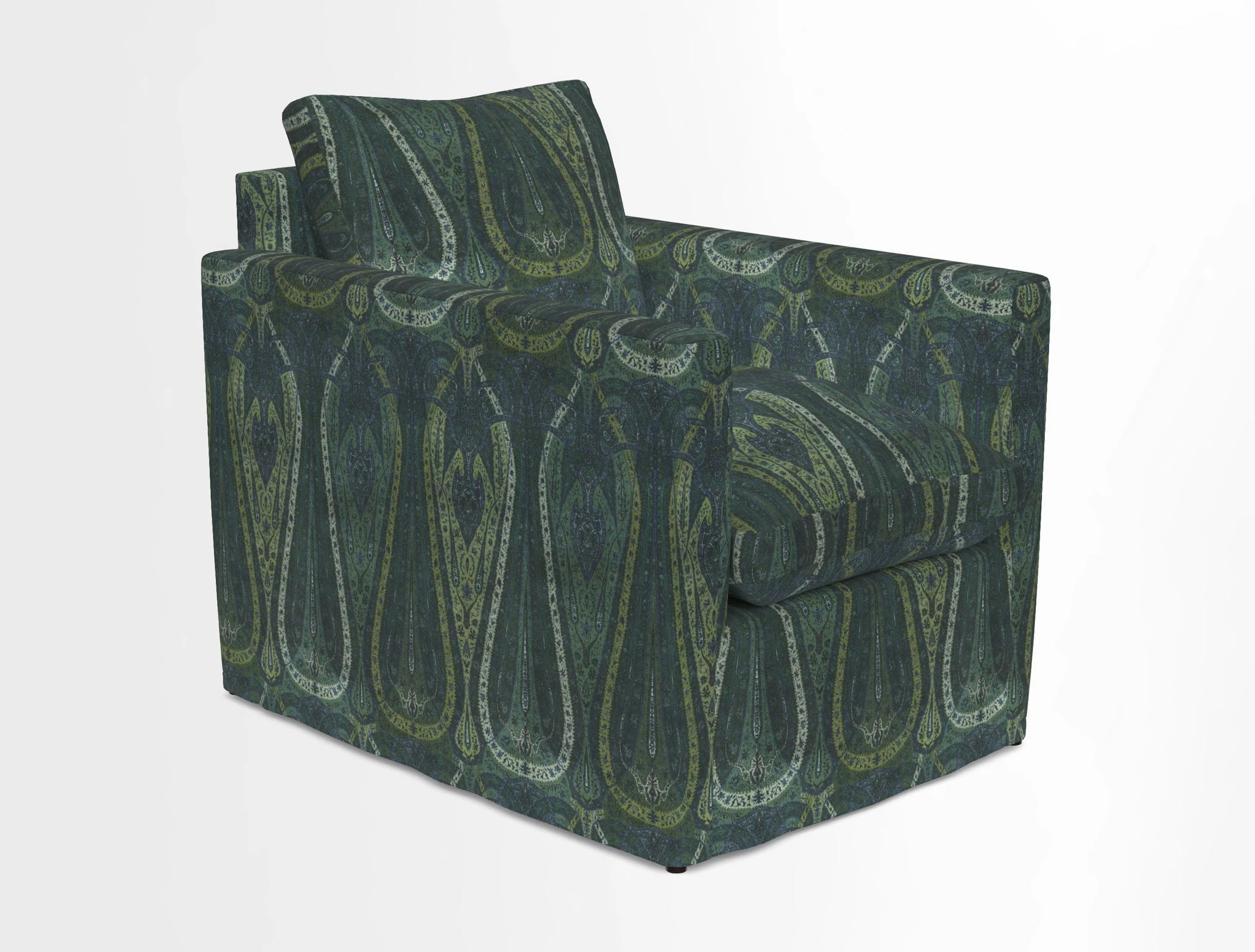 Heyshott Chair in Two Tone Plain Biscuit. Loose cover option available