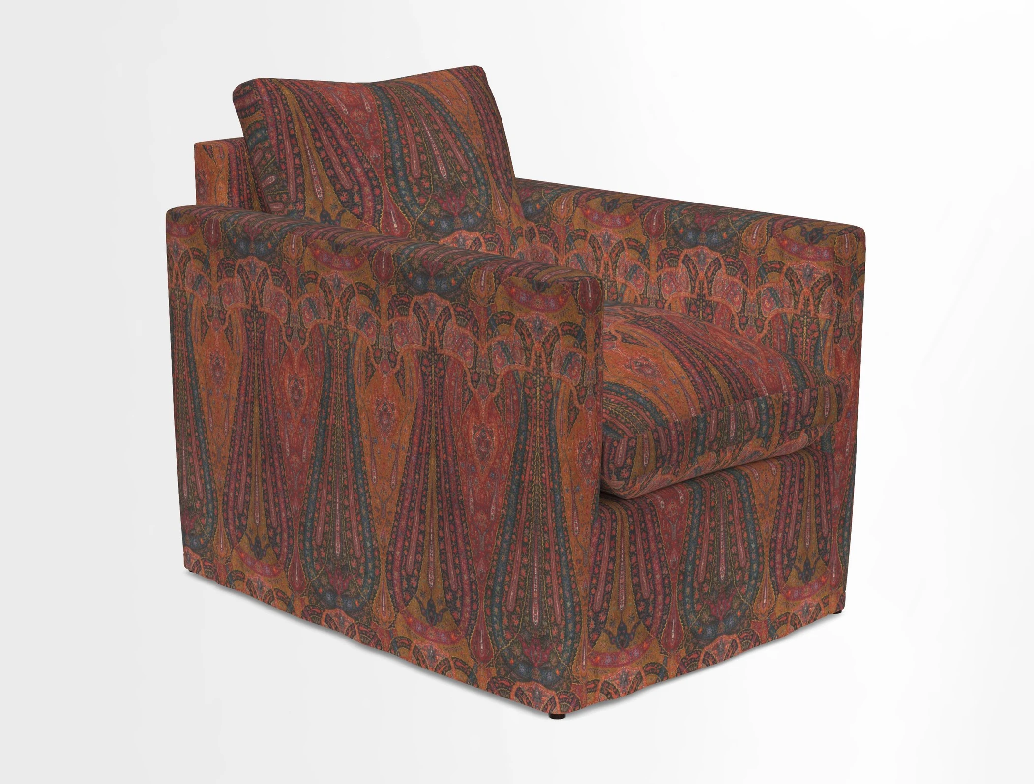 Heyshott Chair in Two Tone Plain Biscuit. Loose cover option available