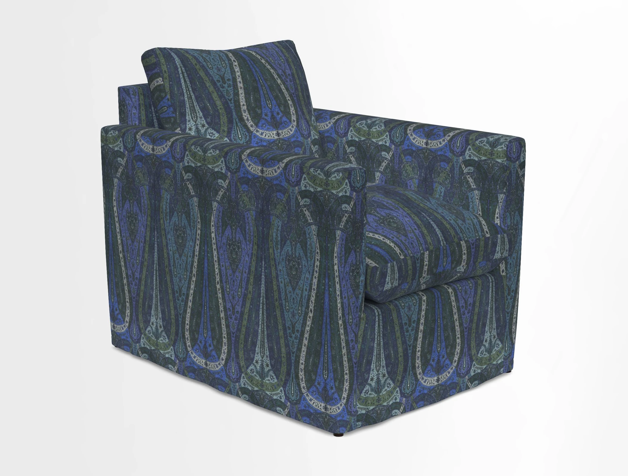 Heyshott Chair in Two Tone Plain Biscuit. Loose cover option available