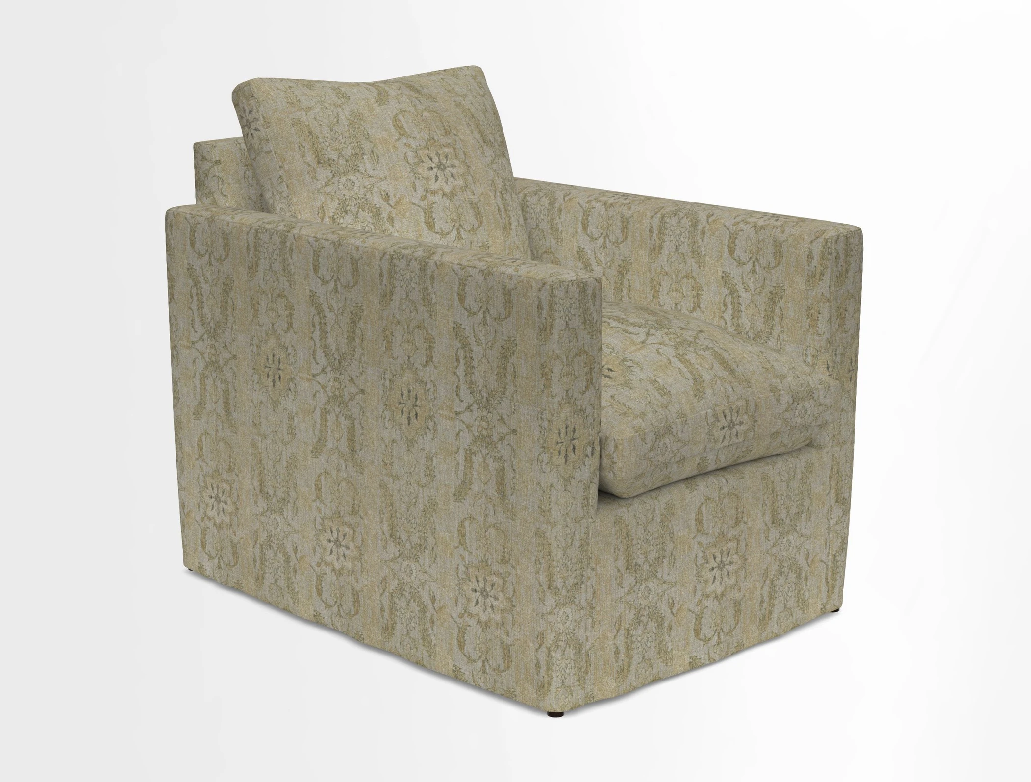 Heyshott Chair in Two Tone Plain Biscuit. Loose cover option available