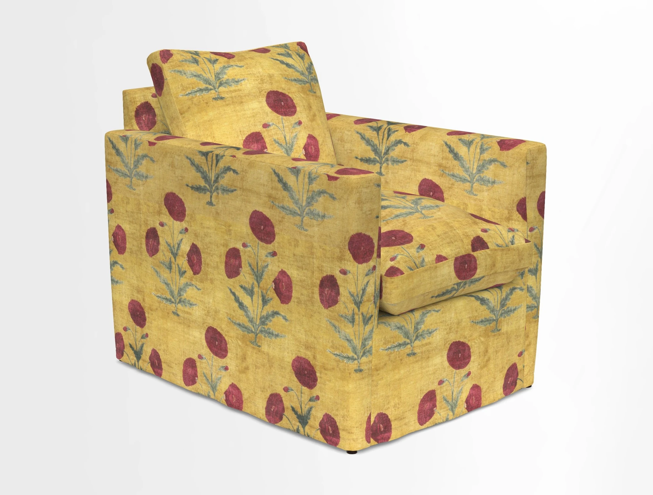 Heyshott Chair in Two Tone Plain Biscuit. Loose cover option available