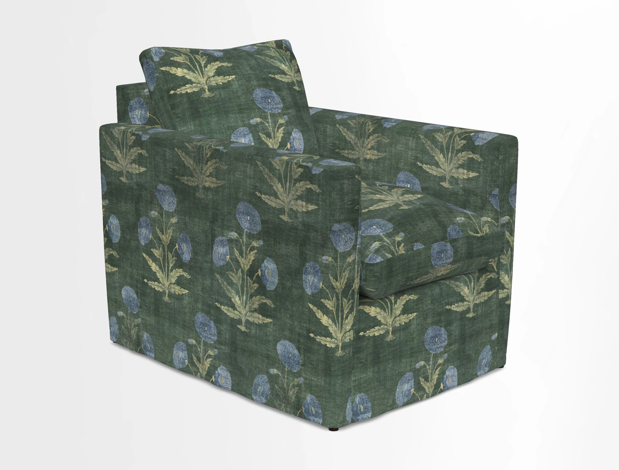 Heyshott Chair in Two Tone Plain Biscuit. Loose cover option available