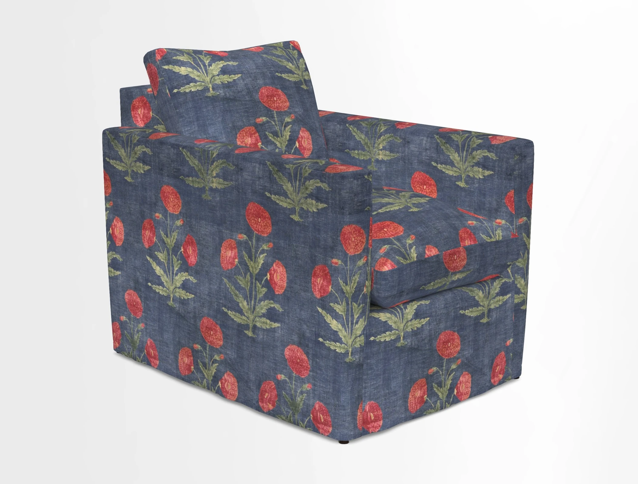 Heyshott Chair in Two Tone Plain Biscuit. Loose cover option available