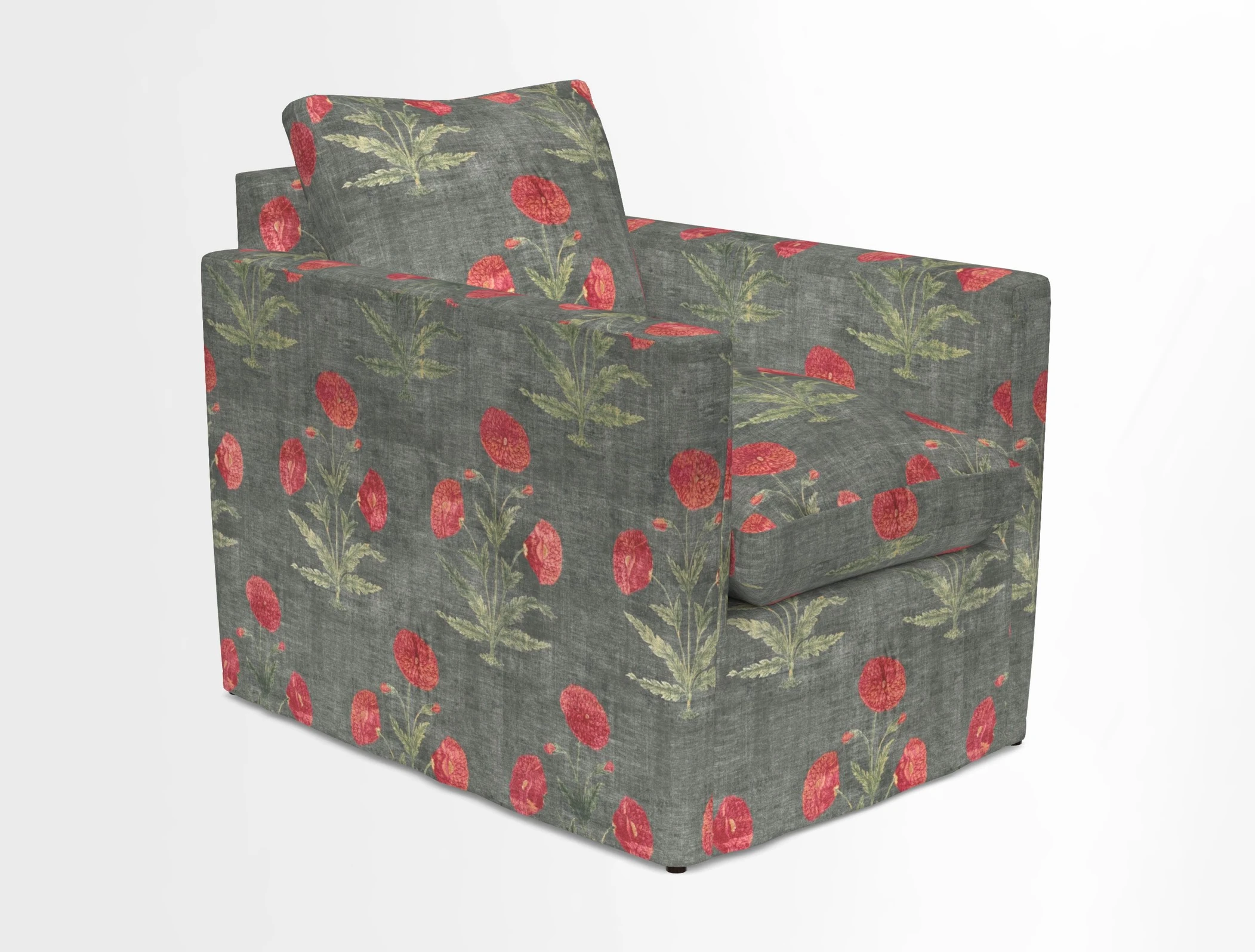 Heyshott Chair in Two Tone Plain Biscuit. Loose cover option available
