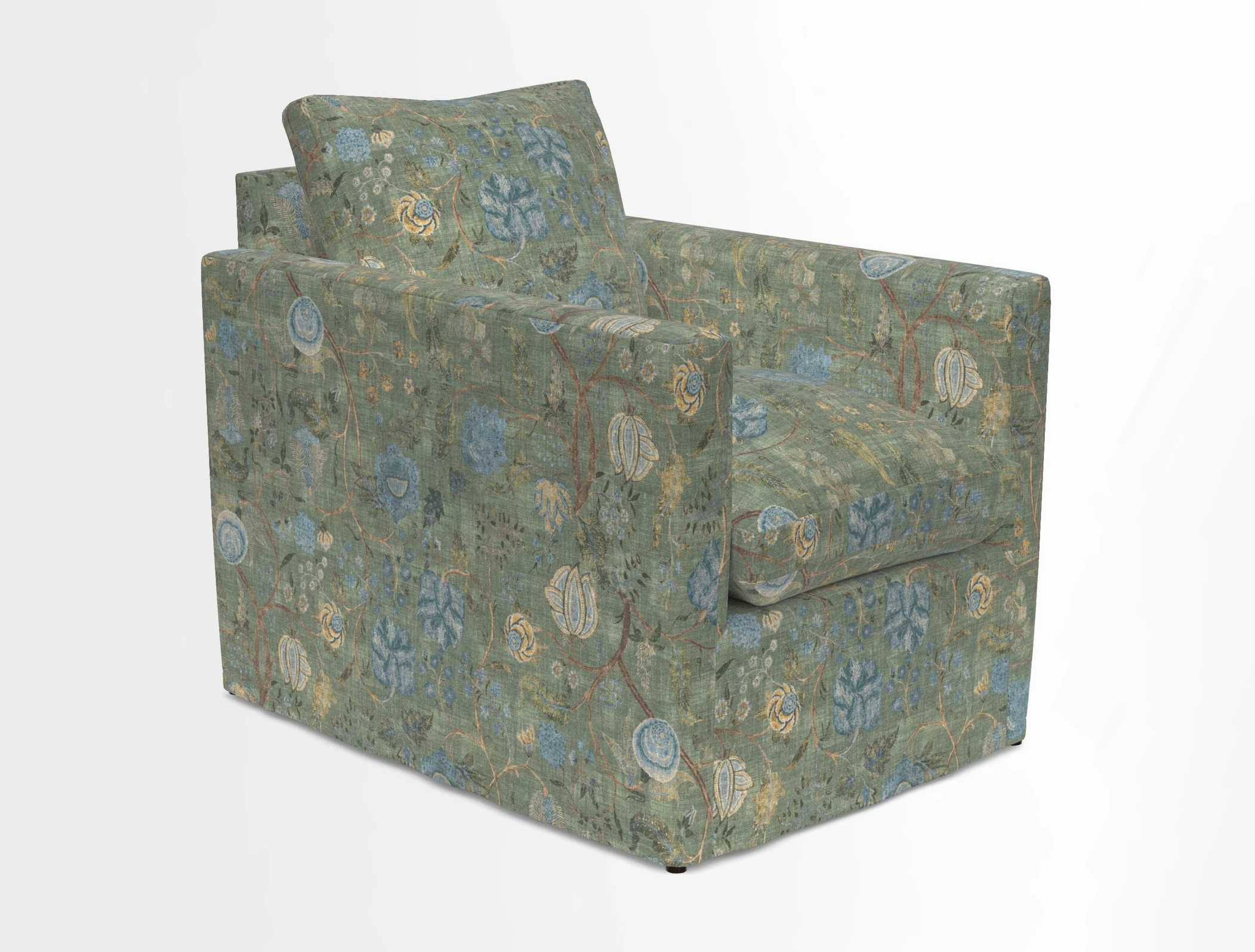 Heyshott Chair in Two Tone Plain Biscuit. Loose cover option available
