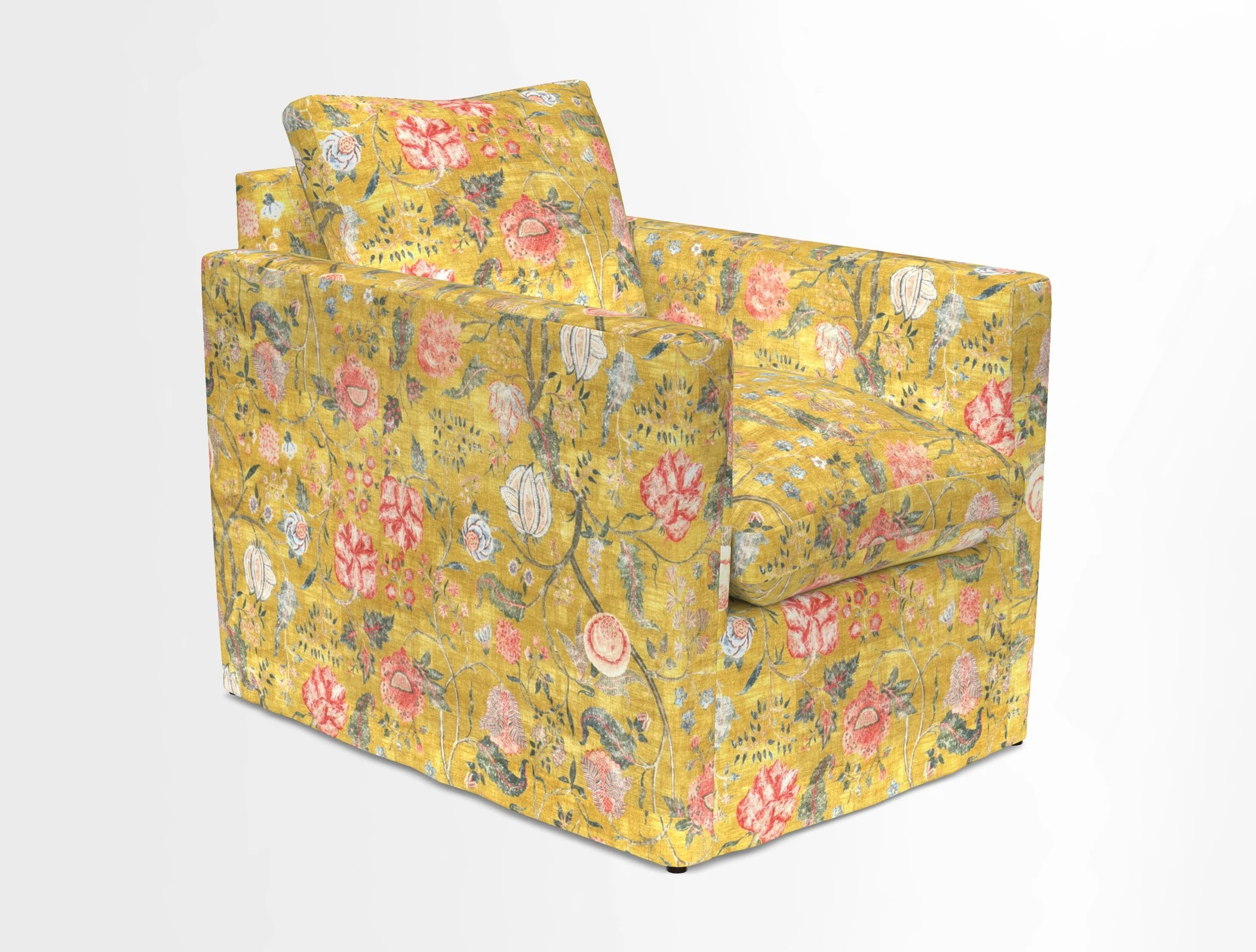 Heyshott Chair in Two Tone Plain Biscuit. Loose cover option available