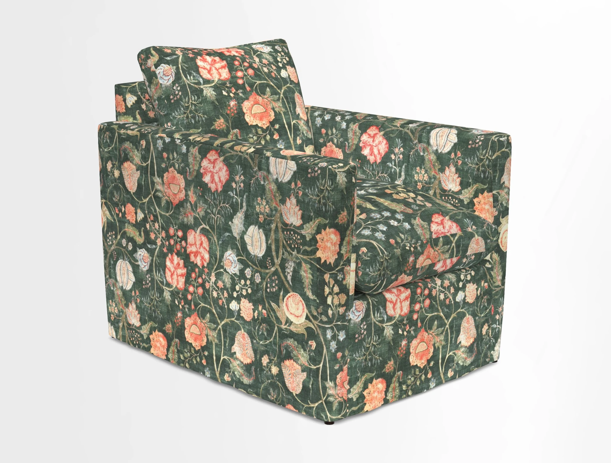 Heyshott Chair in Two Tone Plain Biscuit. Loose cover option available