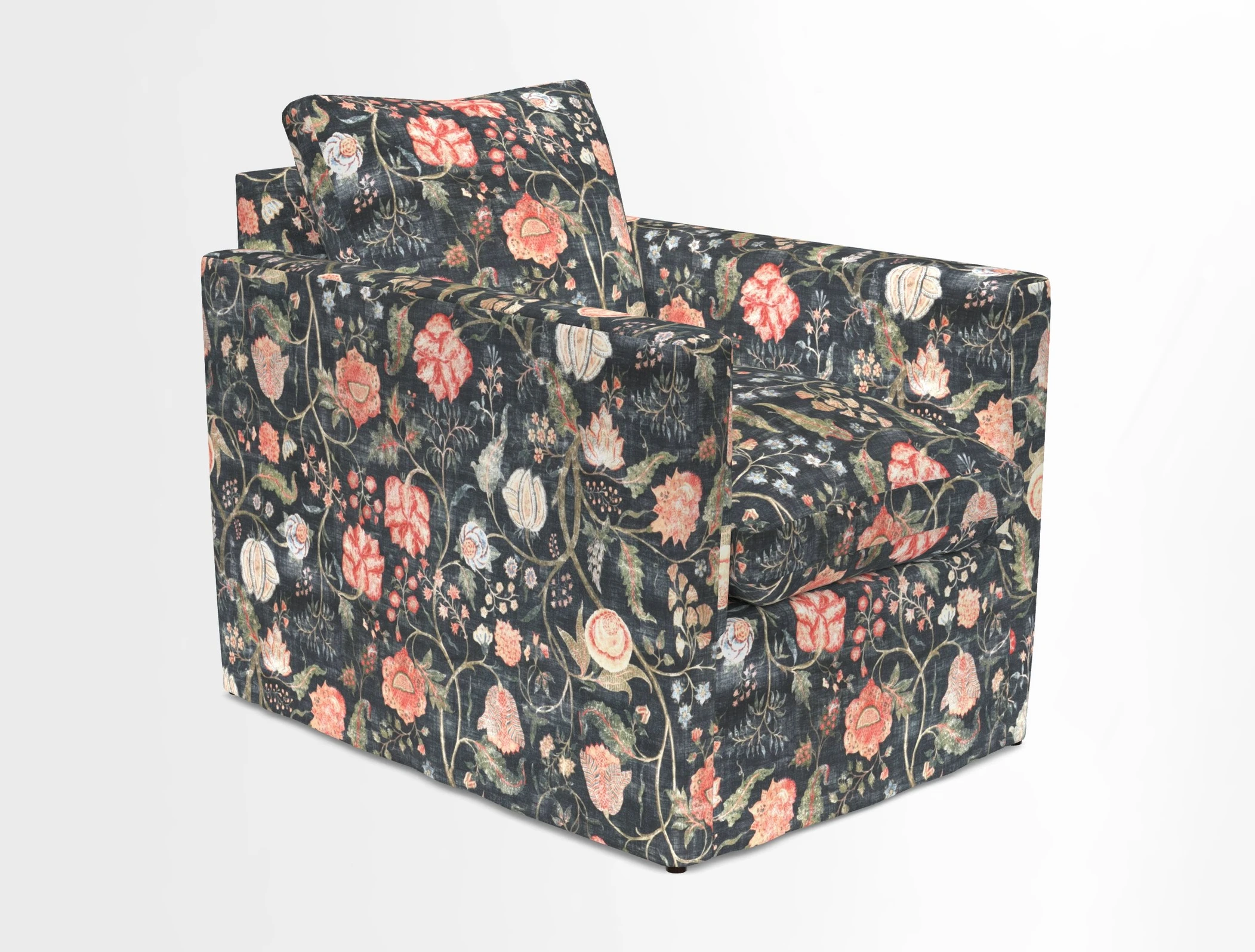 Heyshott Chair in Two Tone Plain Biscuit. Loose cover option available