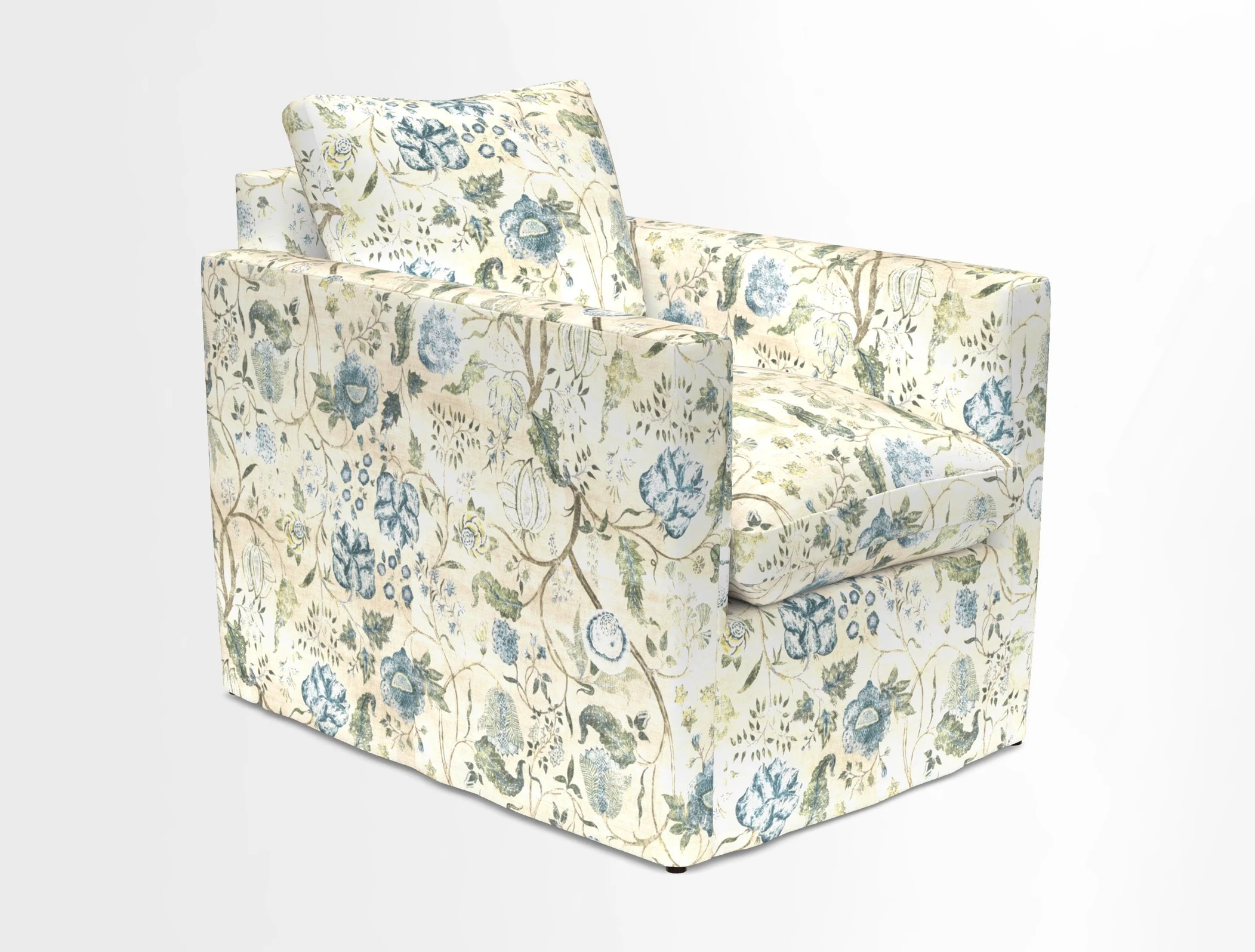 Heyshott Chair in Two Tone Plain Biscuit. Loose cover option available