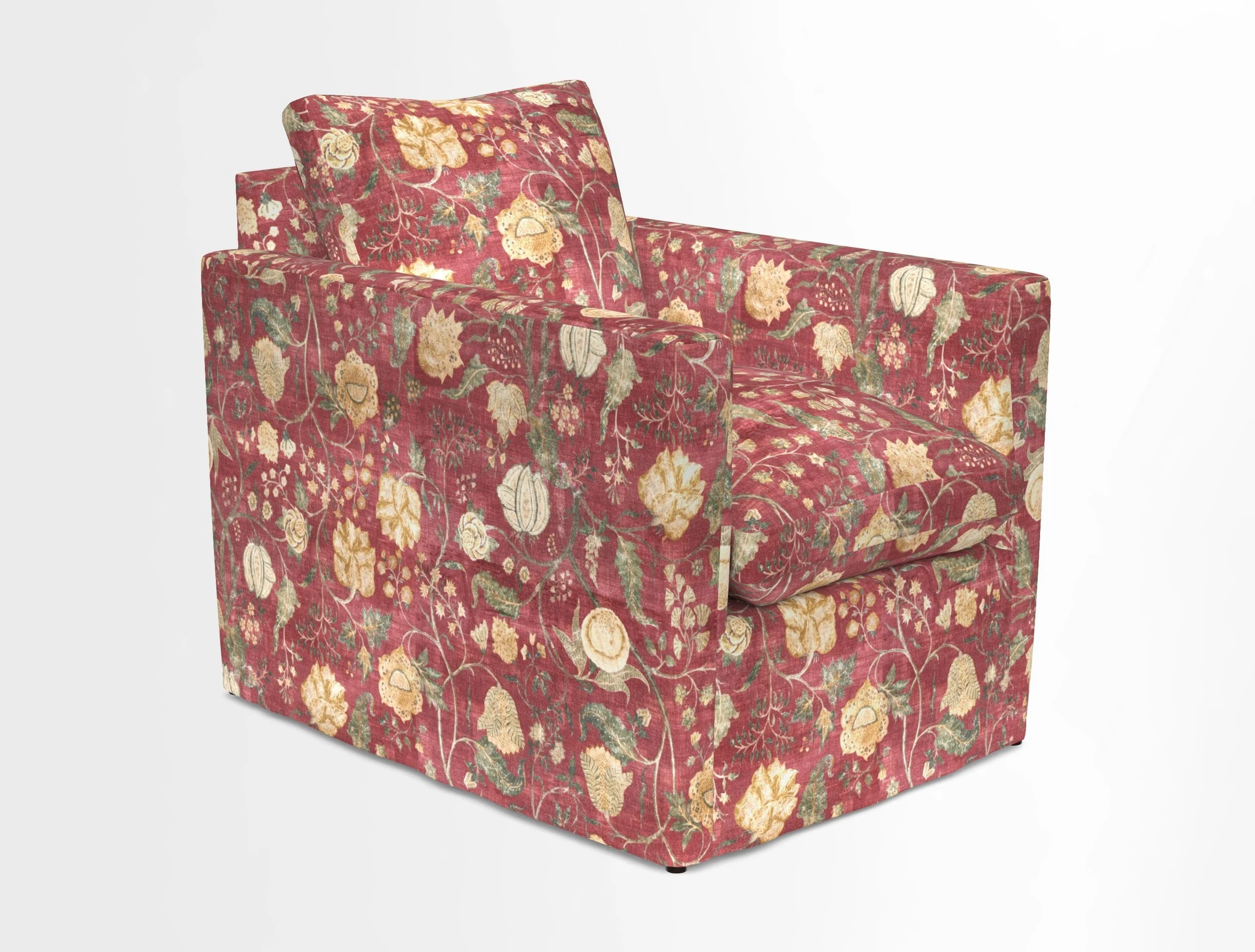Heyshott Chair in Two Tone Plain Biscuit. Loose cover option available