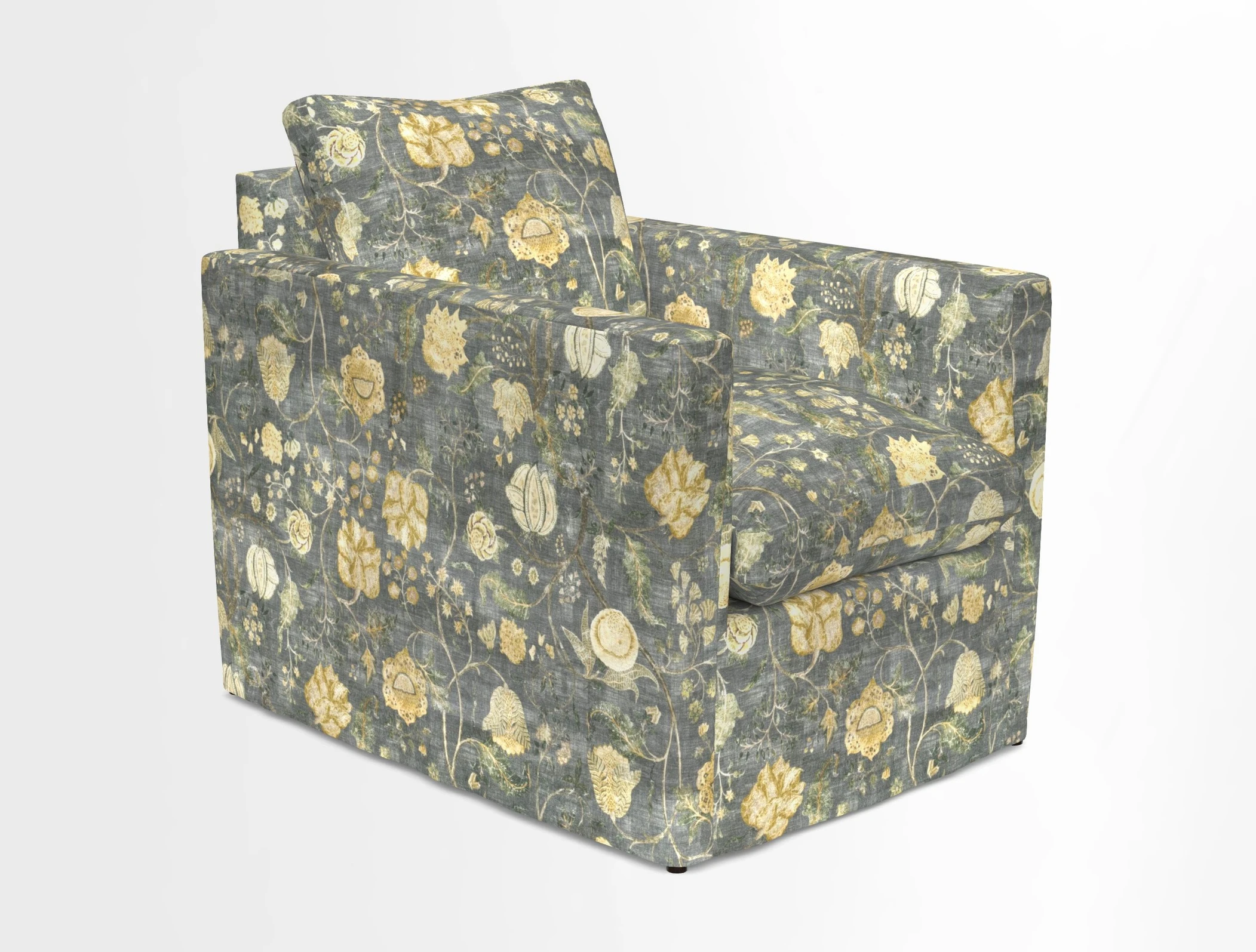 Heyshott Chair in Two Tone Plain Biscuit. Loose cover option available