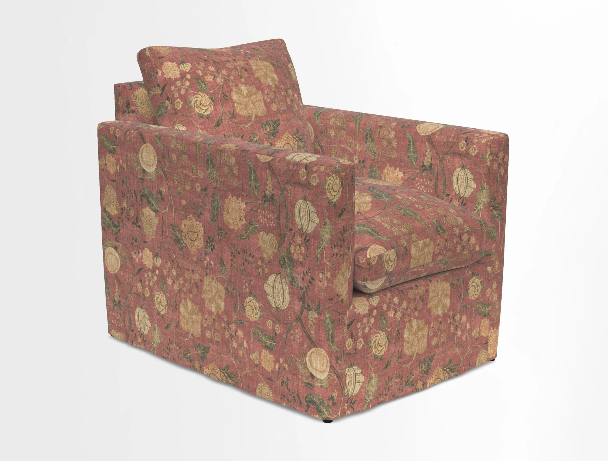 Heyshott Chair in Two Tone Plain Biscuit. Loose cover option available