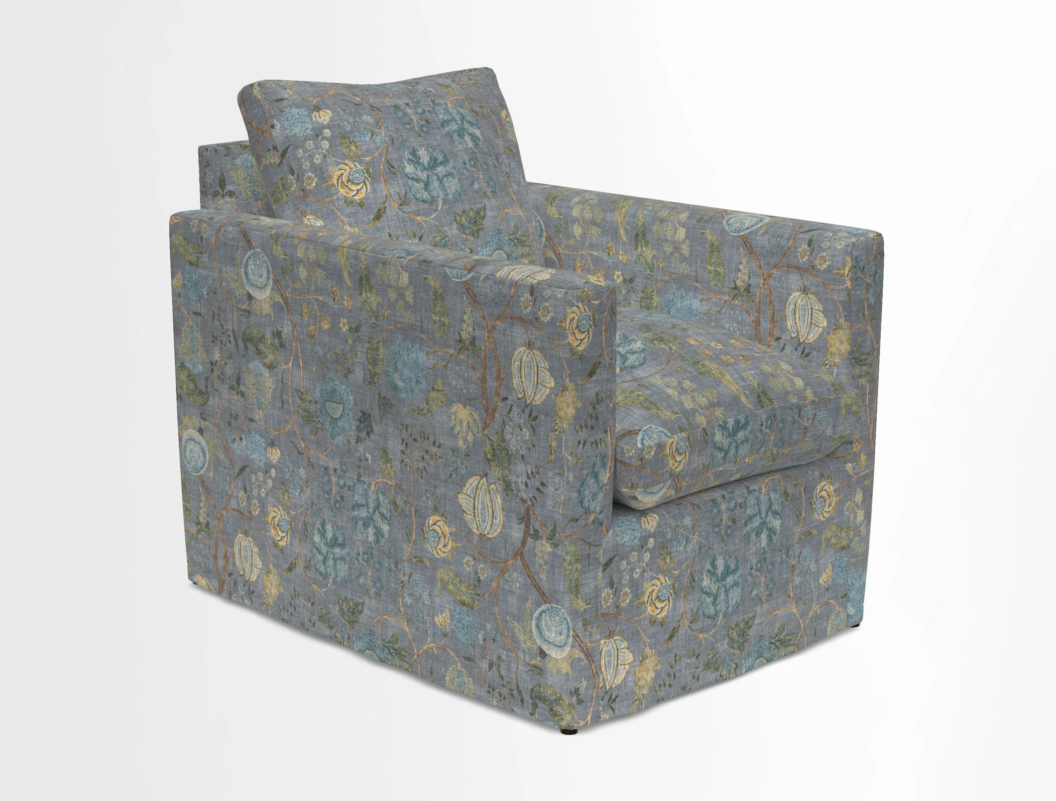 Heyshott Chair in Two Tone Plain Biscuit. Loose cover option available
