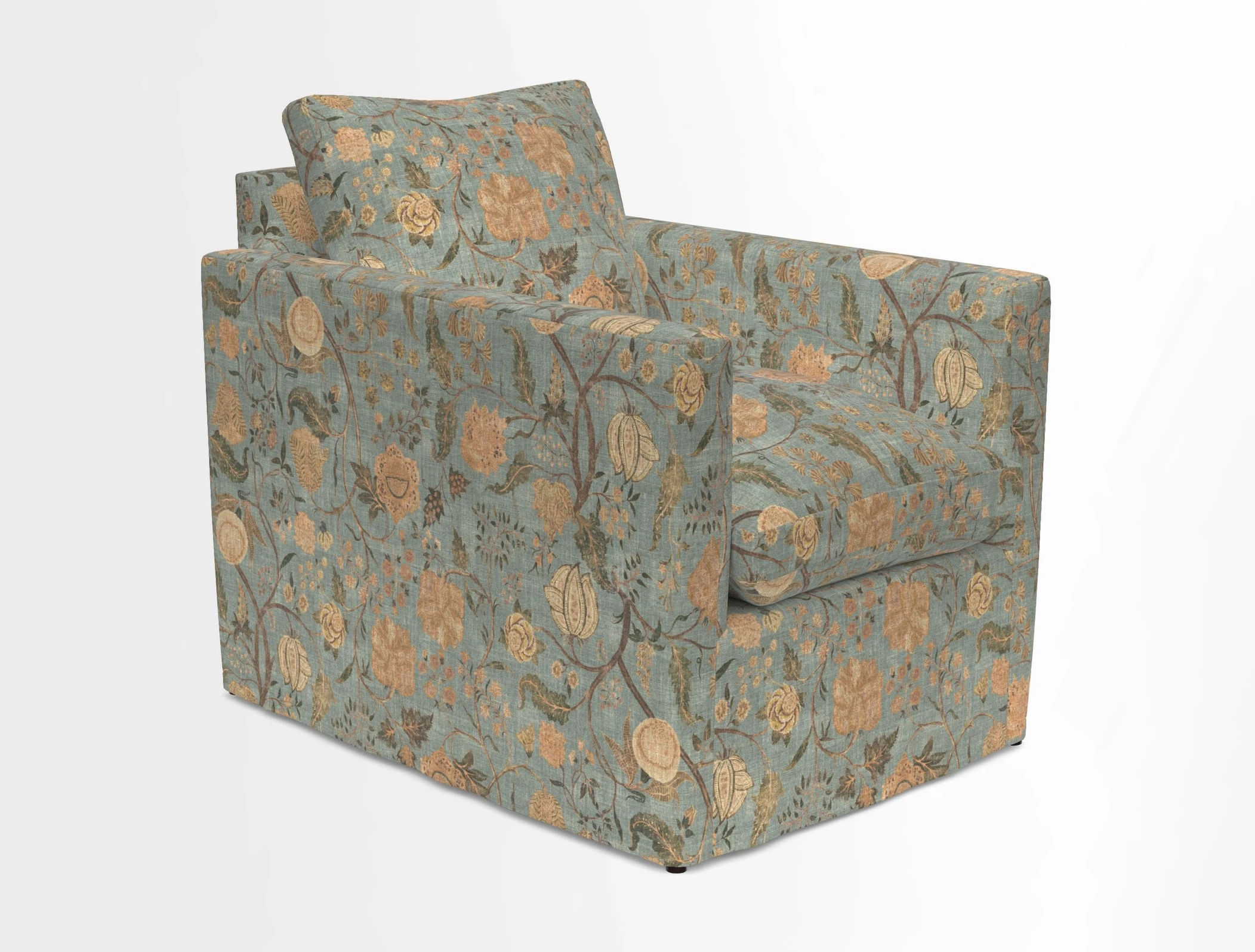 Heyshott Chair in Two Tone Plain Biscuit. Loose cover option available