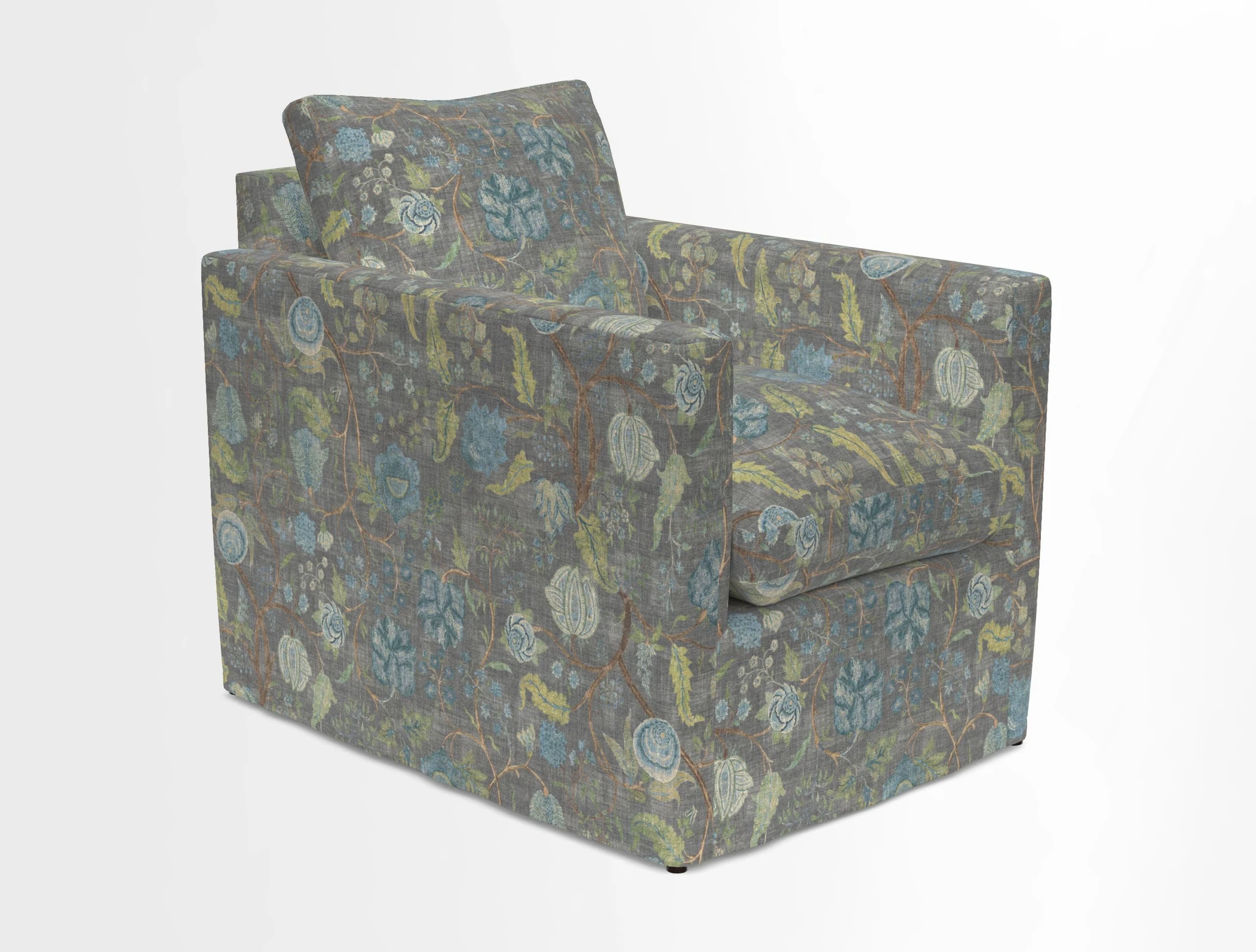 Heyshott Chair in Two Tone Plain Biscuit. Loose cover option available