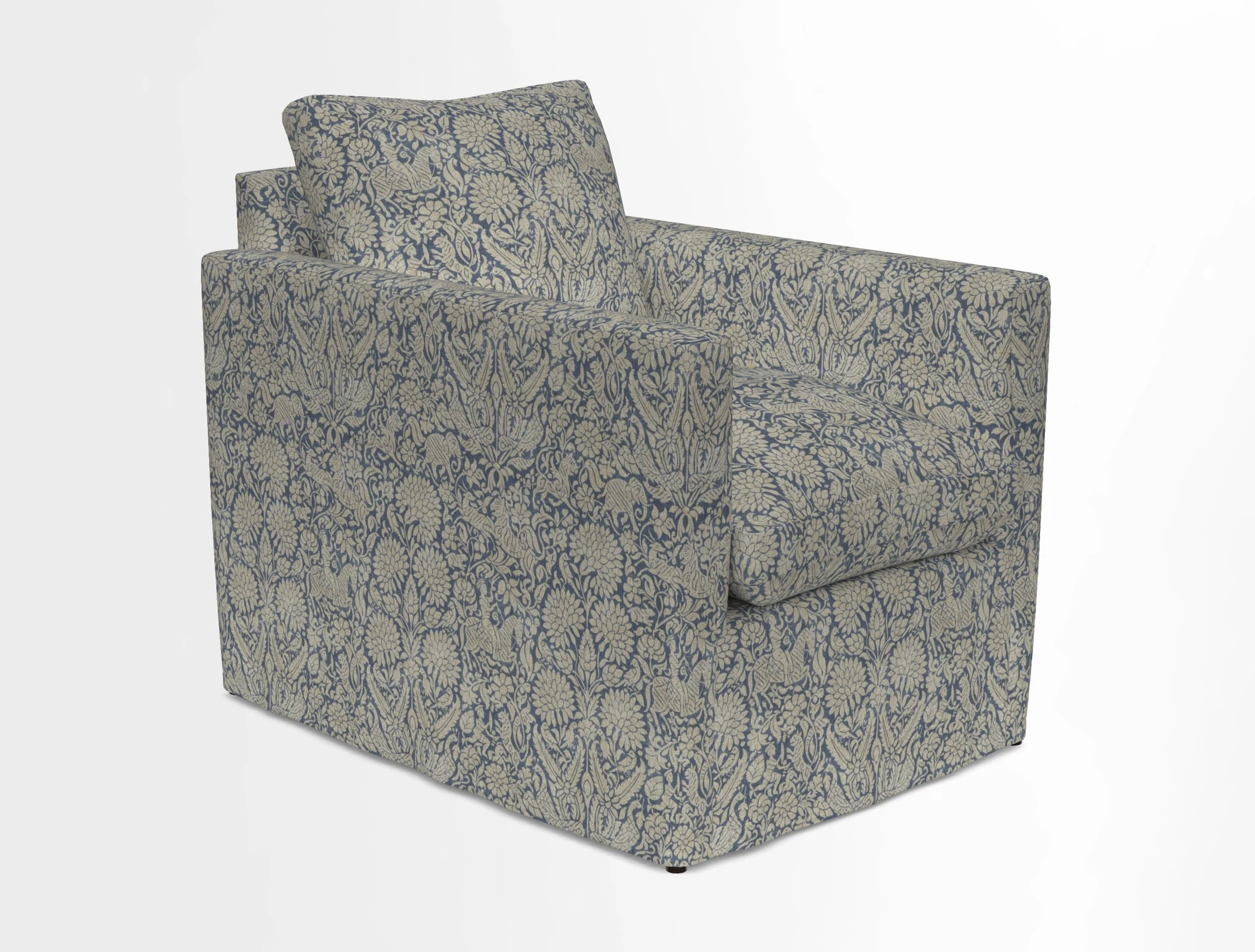 Heyshott Chair in Two Tone Plain Biscuit. Loose cover option available