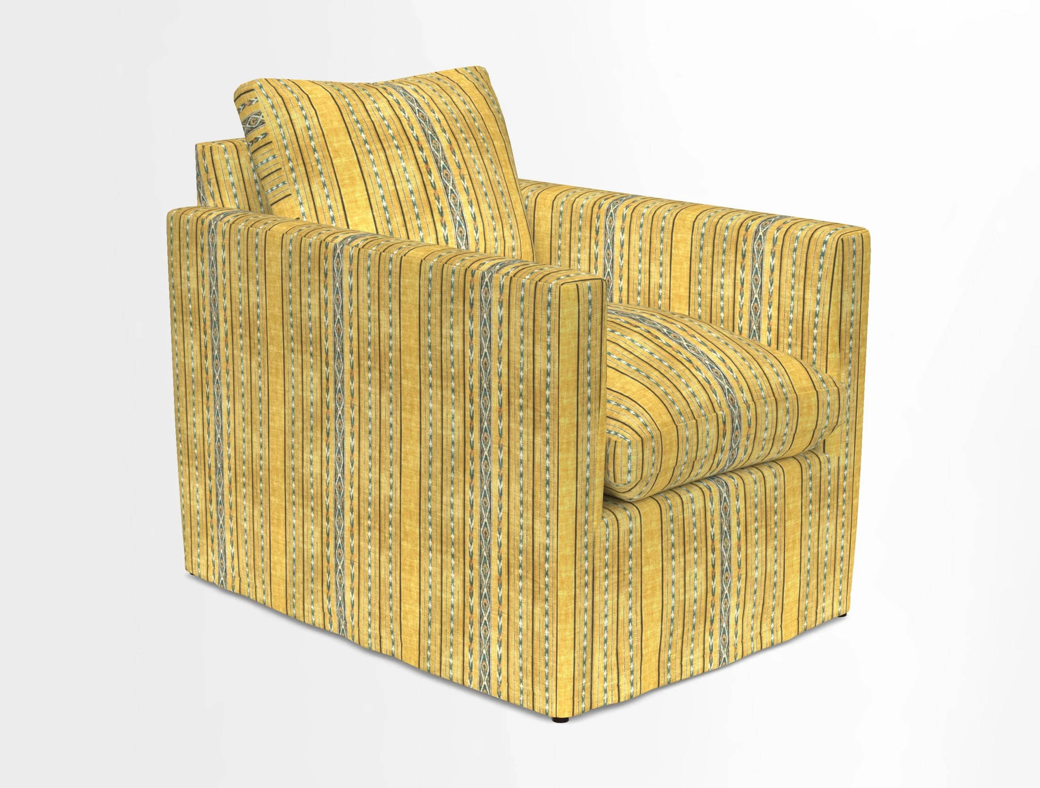 Heyshott Chair in Two Tone Plain Biscuit. Loose cover option available