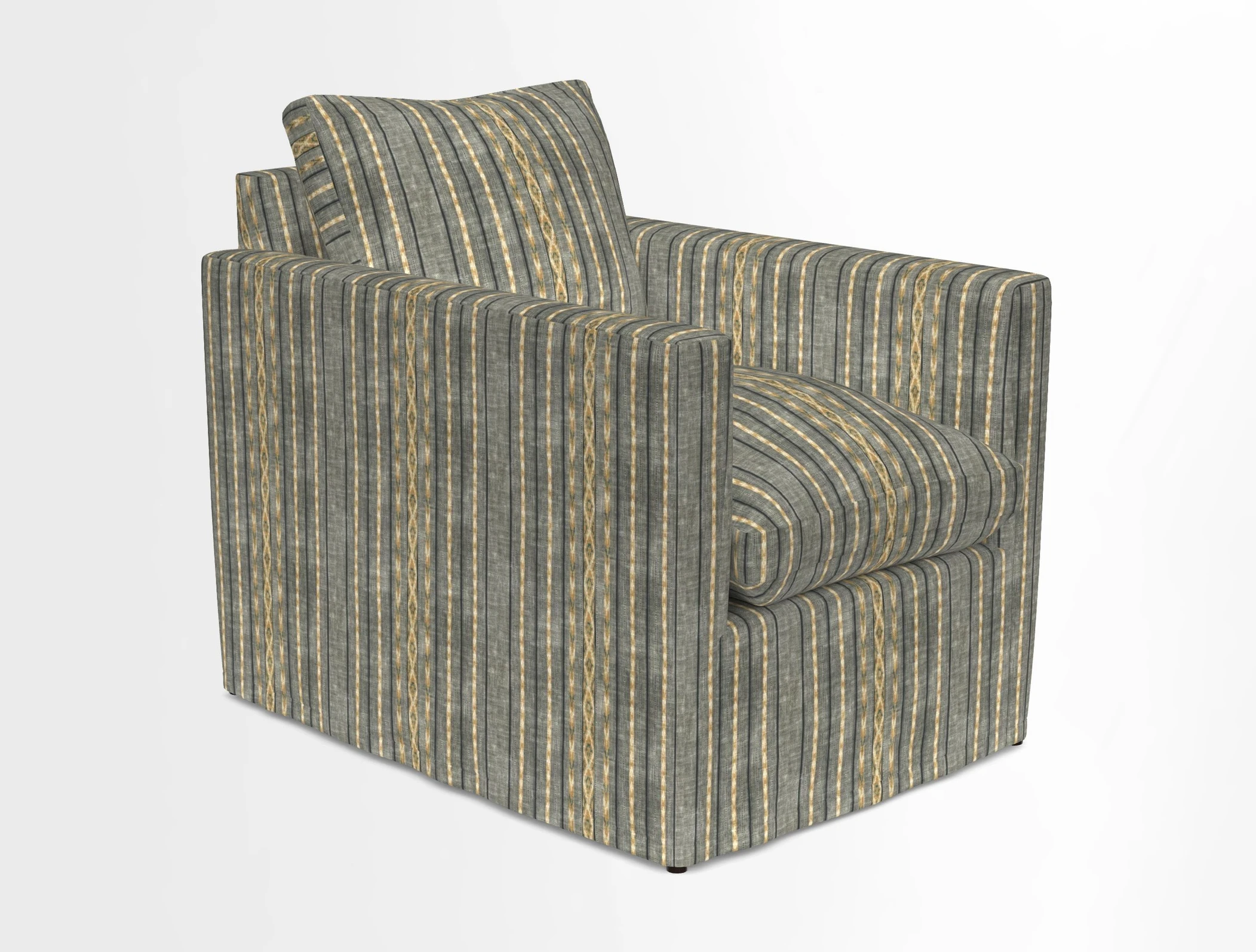 Heyshott Chair in Two Tone Plain Biscuit. Loose cover option available