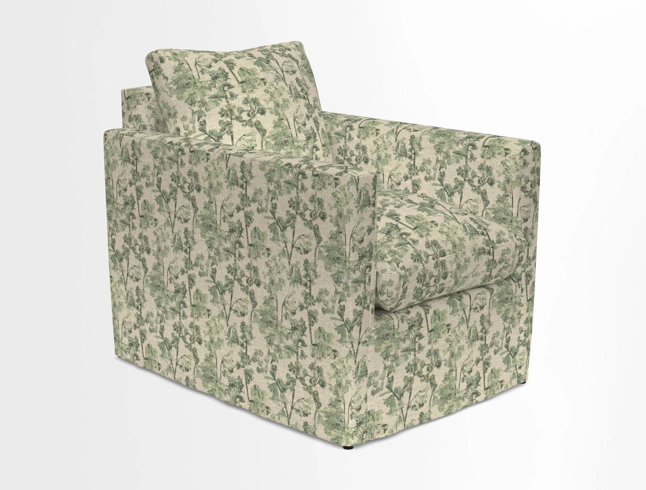 Heyshott Chair in Two Tone Plain Biscuit. Loose cover option available