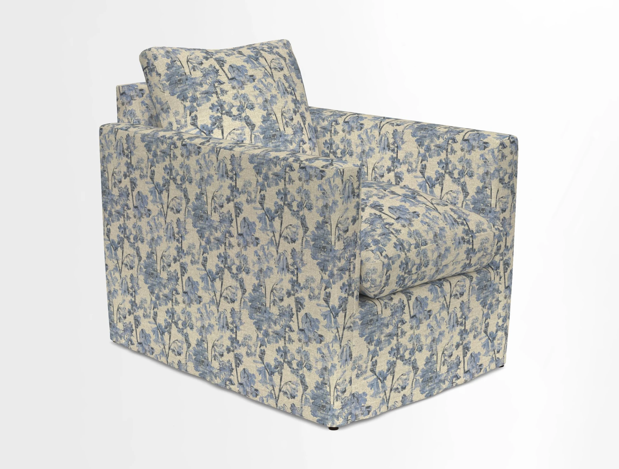 Heyshott Chair in Two Tone Plain Biscuit. Loose cover option available