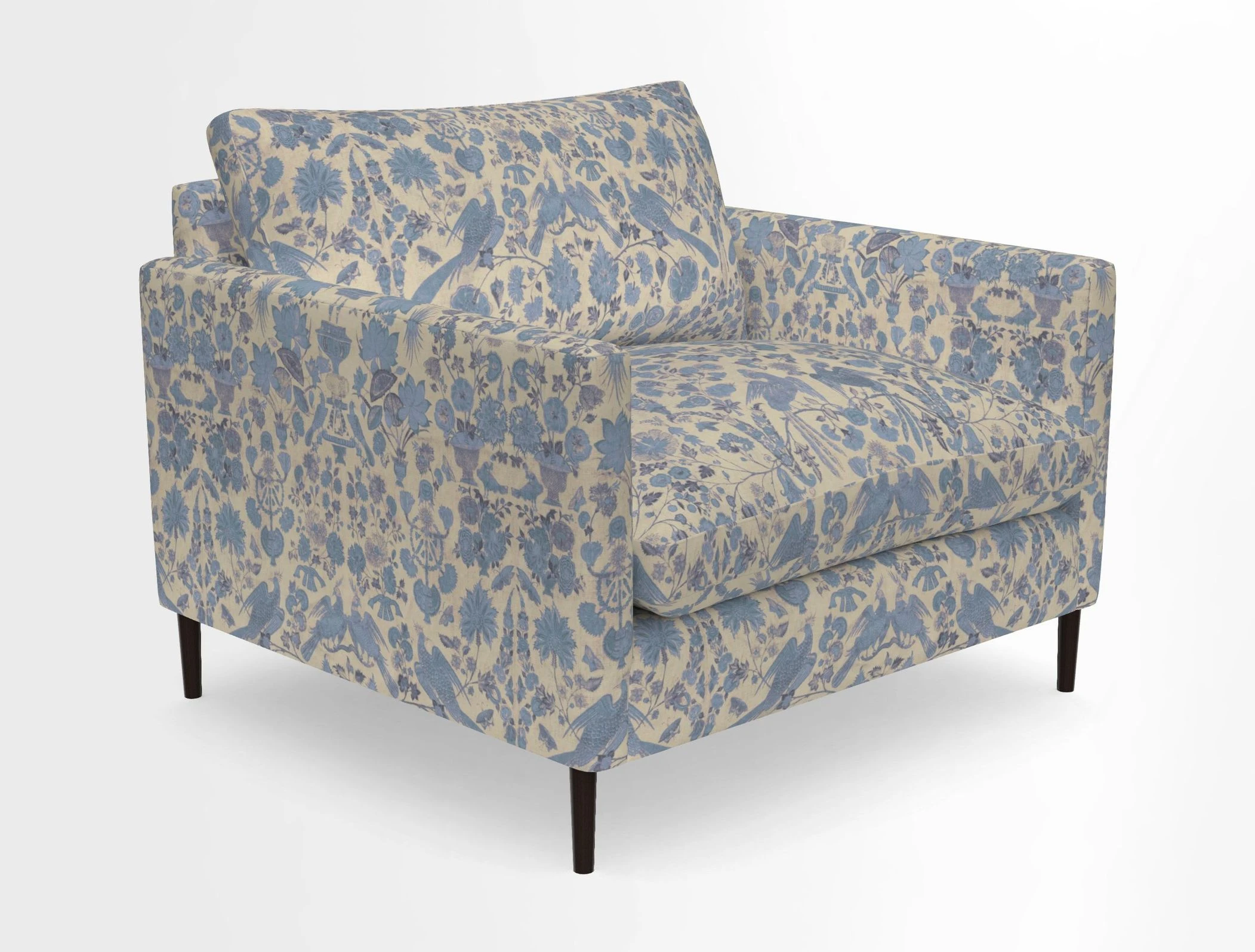 Heyshott Snuggler in Two Tone Plain Biscuit. Loose cover option available