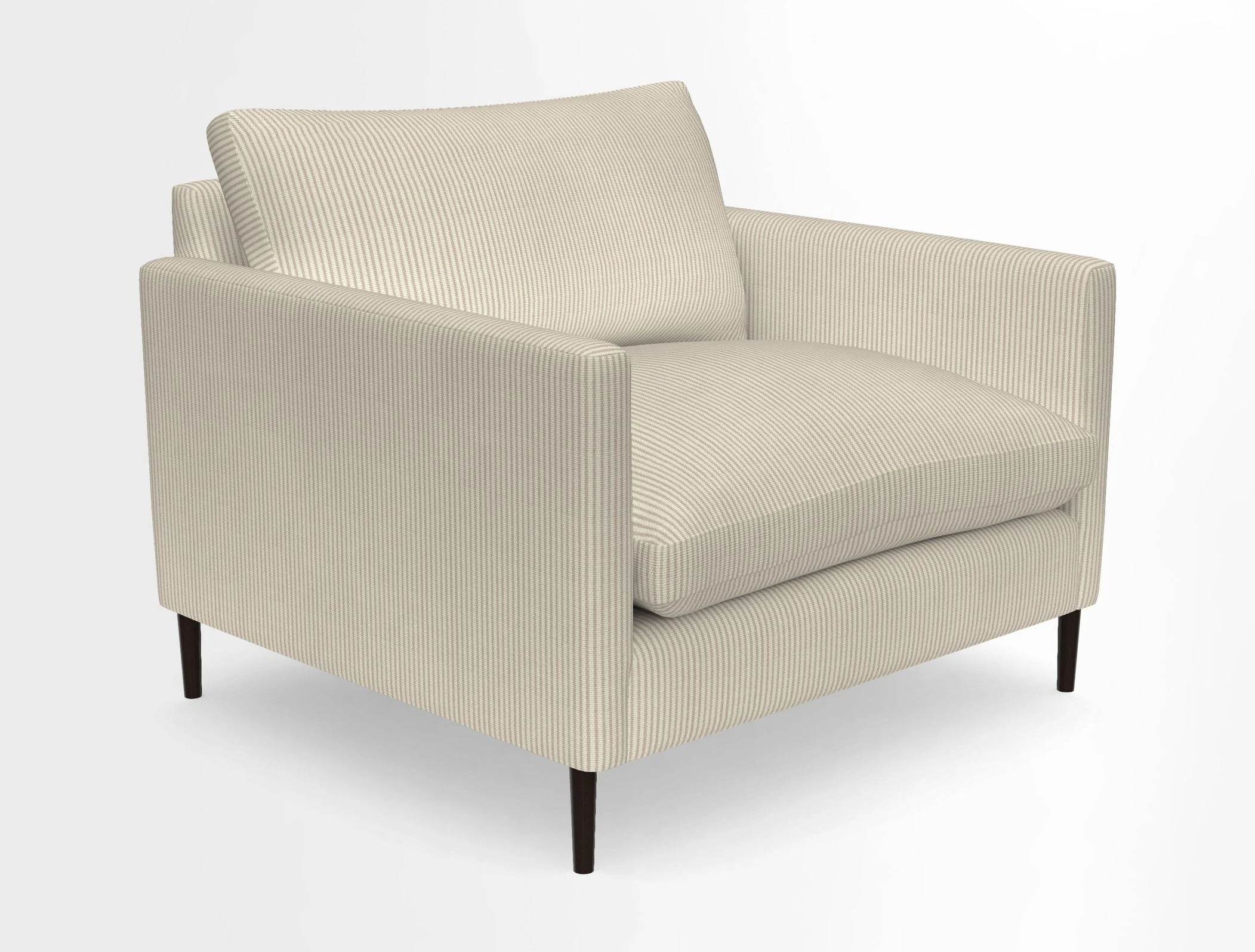 Heyshott Snuggler in Two Tone Plain Biscuit. Loose cover option available