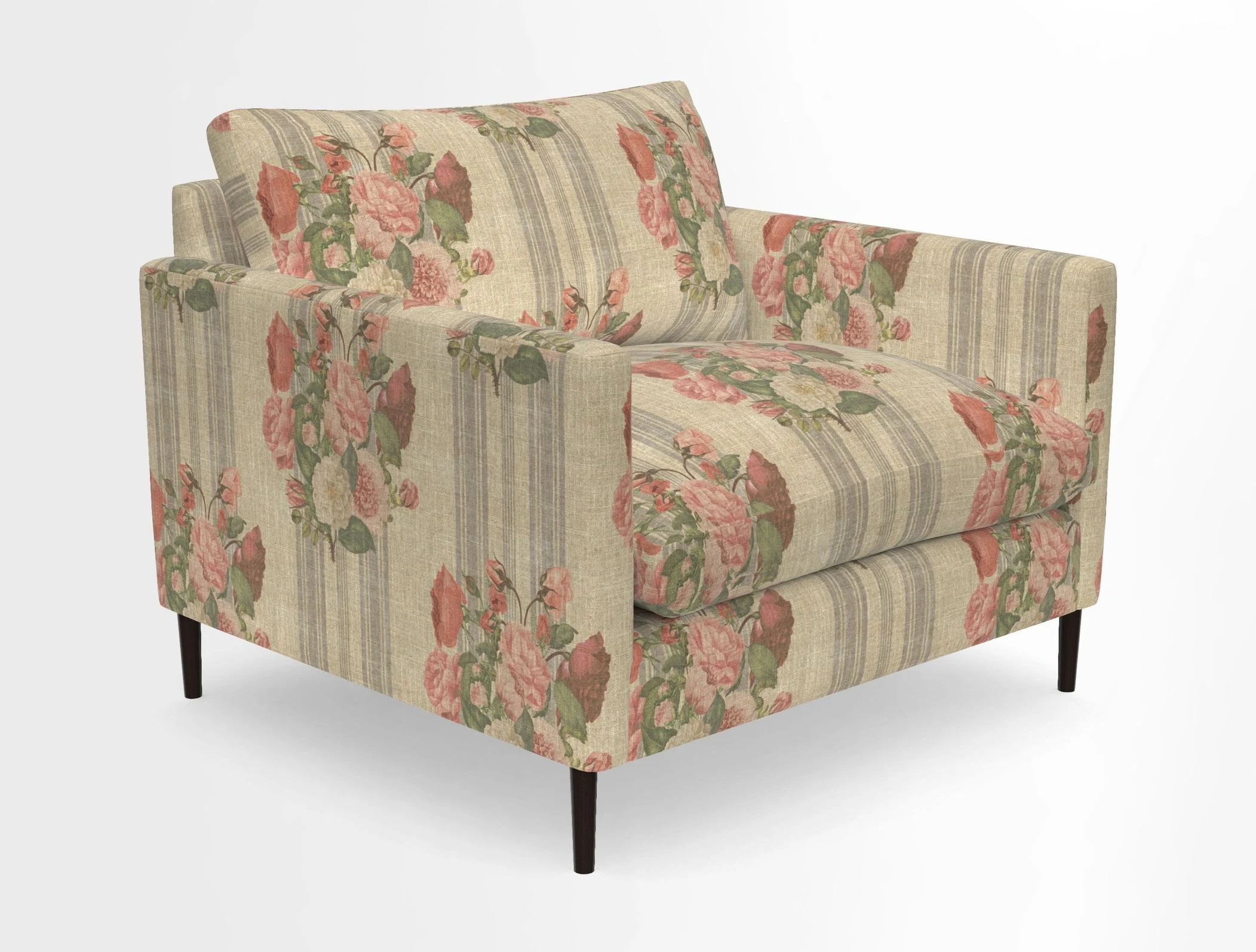 Heyshott Snuggler in Two Tone Plain Biscuit. Loose cover option available