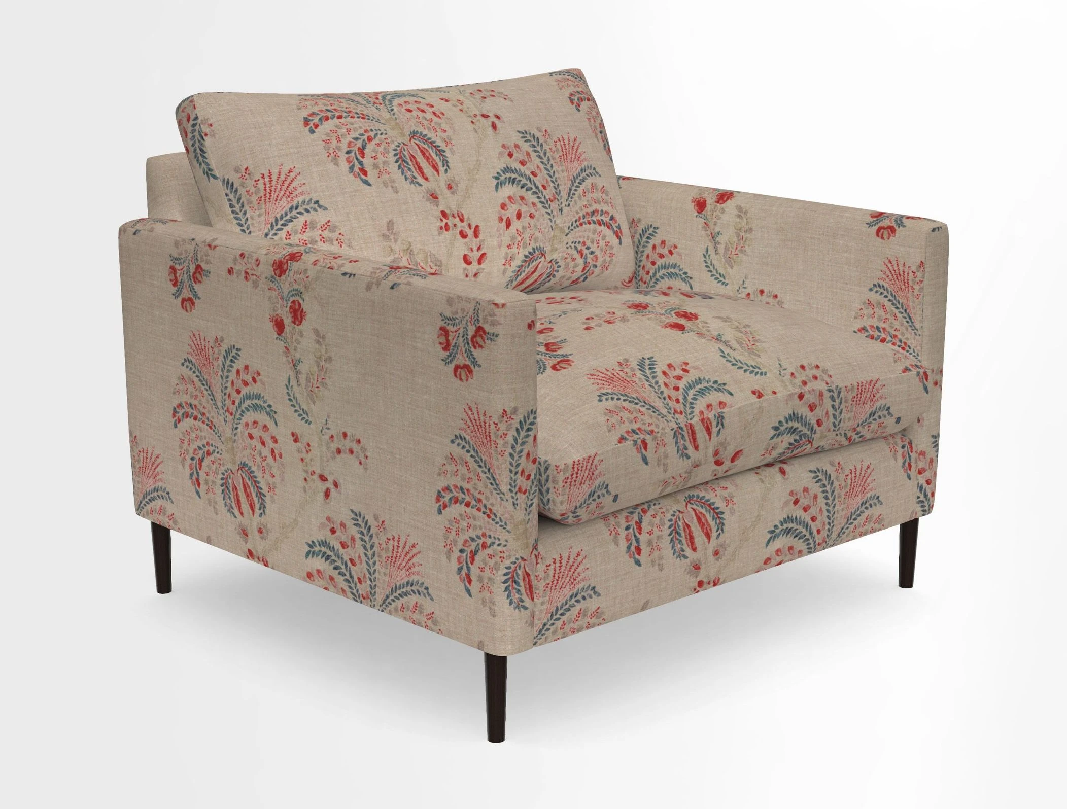 Heyshott Snuggler in Two Tone Plain Biscuit. Loose cover option available